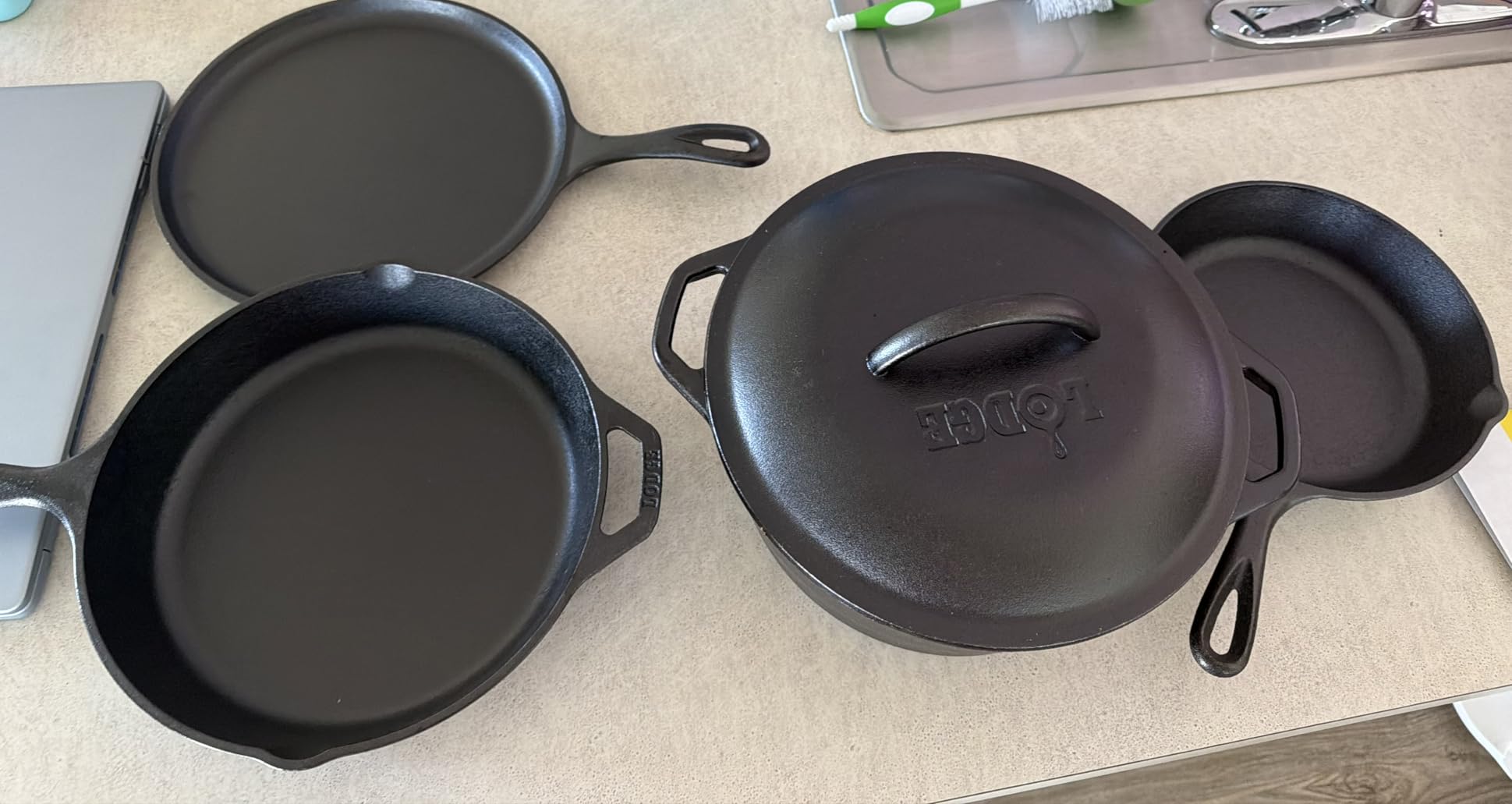 Lodge Cast Iron 5-Piece Set, PFAS-Free Pre-Seasoned Kitchen Set customer photo 1