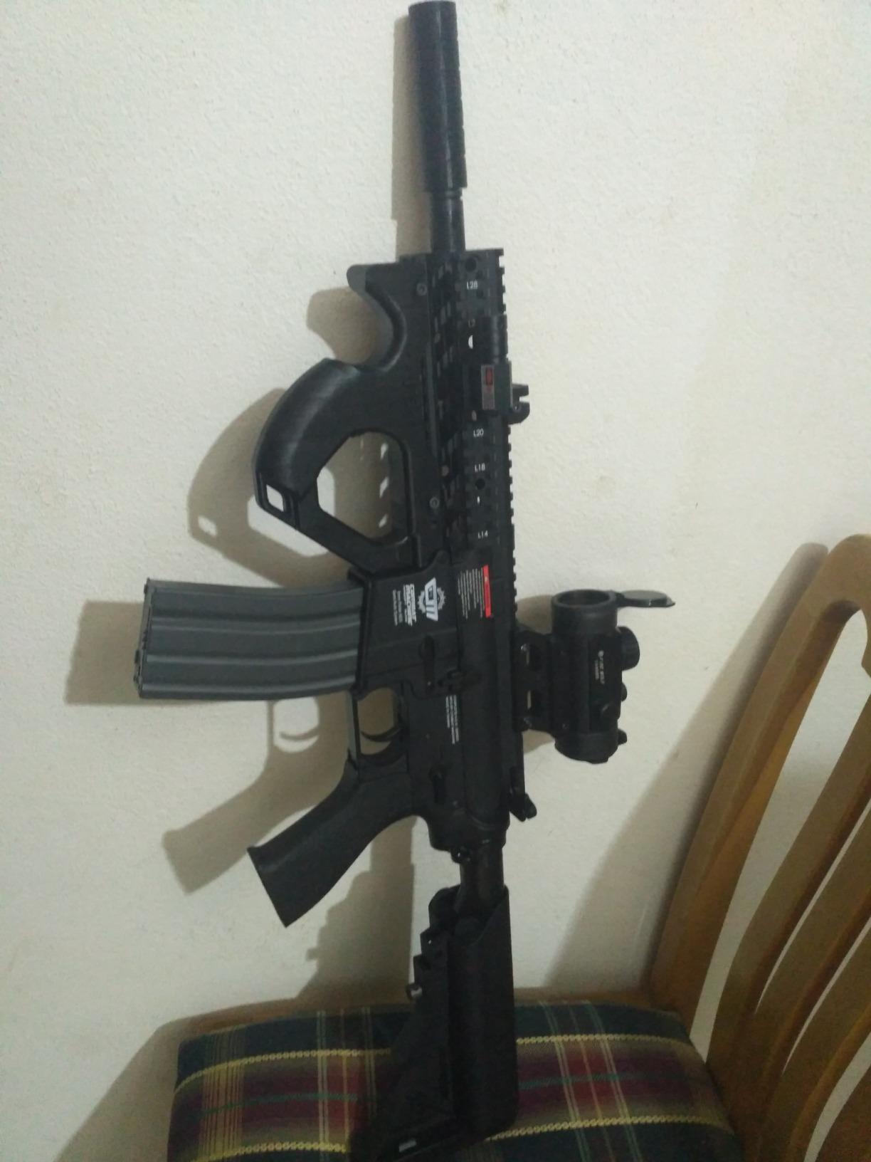 G&G Airsoft CM16 M4 High-Performance Full Metal Gearbox 6mm AEG Rifle with Integrated RAS and Crane Stock, Combat Machine Raider, Game Master Series customer photo 2