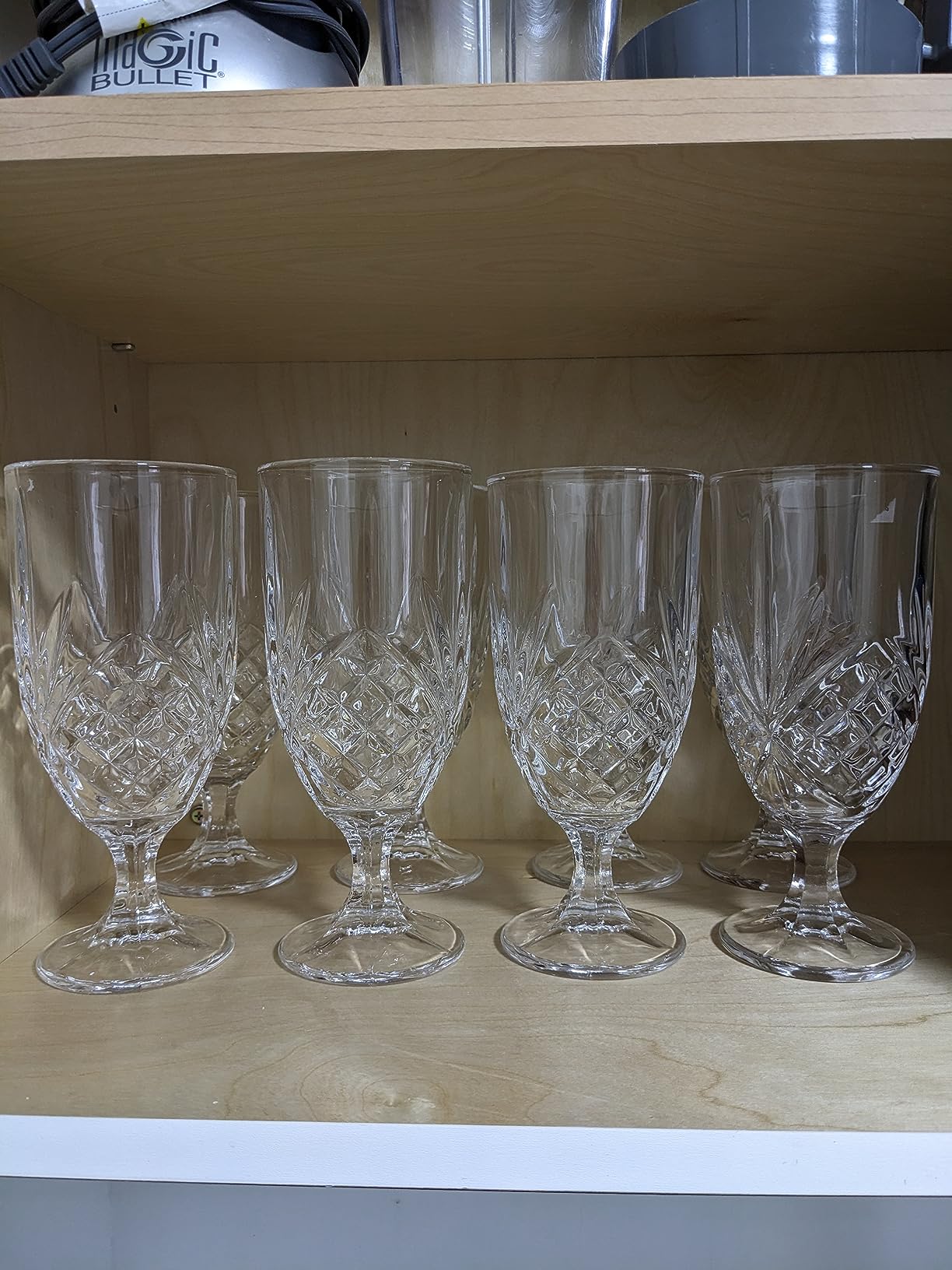Iced Beverage Glasses, 16oz Water Goblets, Set of 4, Dublin Crystal Glass customer photo 2