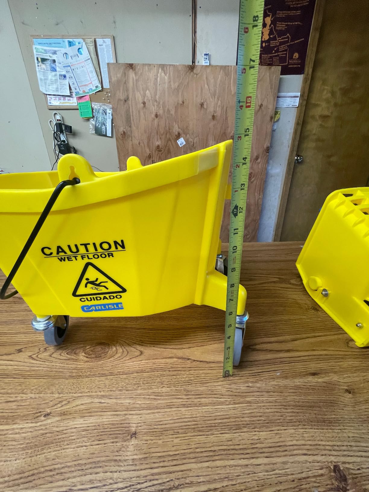 Carlisle FoodService Products 26 Qt Mop Bucket with Side Wringer, Yellow customer photo 2