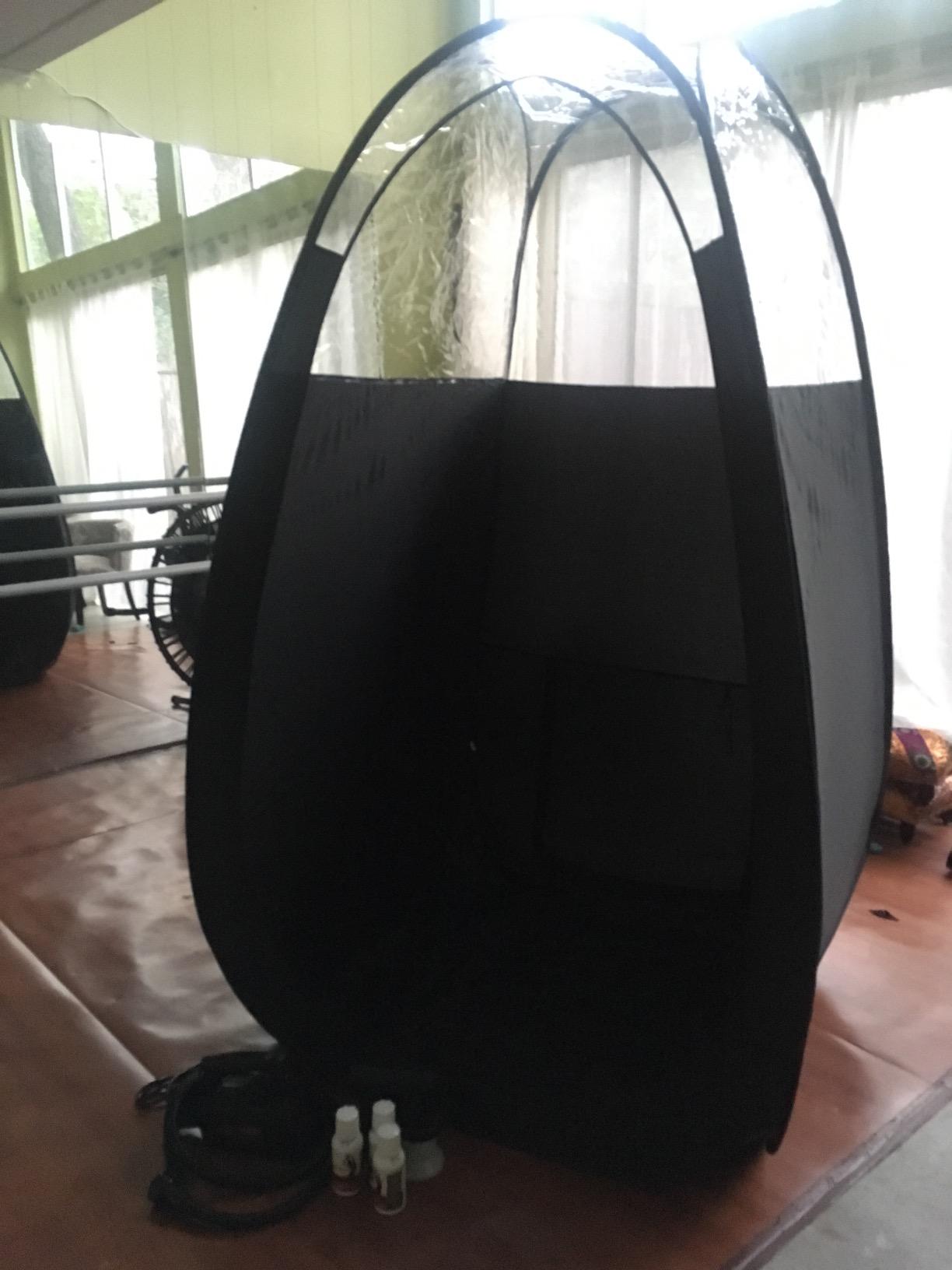 MaxiMist Spray Tan Machine, HVLP Airbrush Tanning, Sunless Spray Tan Machine for Home, Maximist Elite Lite (Black Tent - Elite Lite) customer photo 2