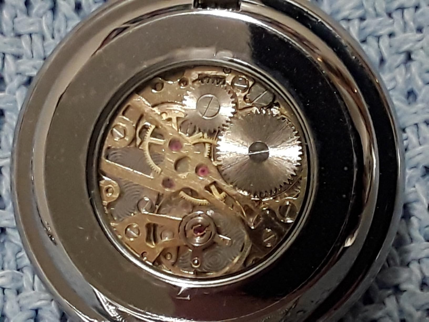 ShoppeWatch Men’s Pocket Watch with Chain | Hand Winding Vintage Pocket Watch | Classic Mechanical Movement Pocketwatch | 1920s Railroad Steampunk Costume Accessory customer photo 1