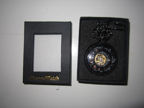 ShoppeWatch Men’s Pocket Watch with Chain | Hand Winding Vintage Pocket Watch | Classic Mechanical Movement Pocketwatch | 1920s Railroad Steampunk Costume Accessory customer photo 2