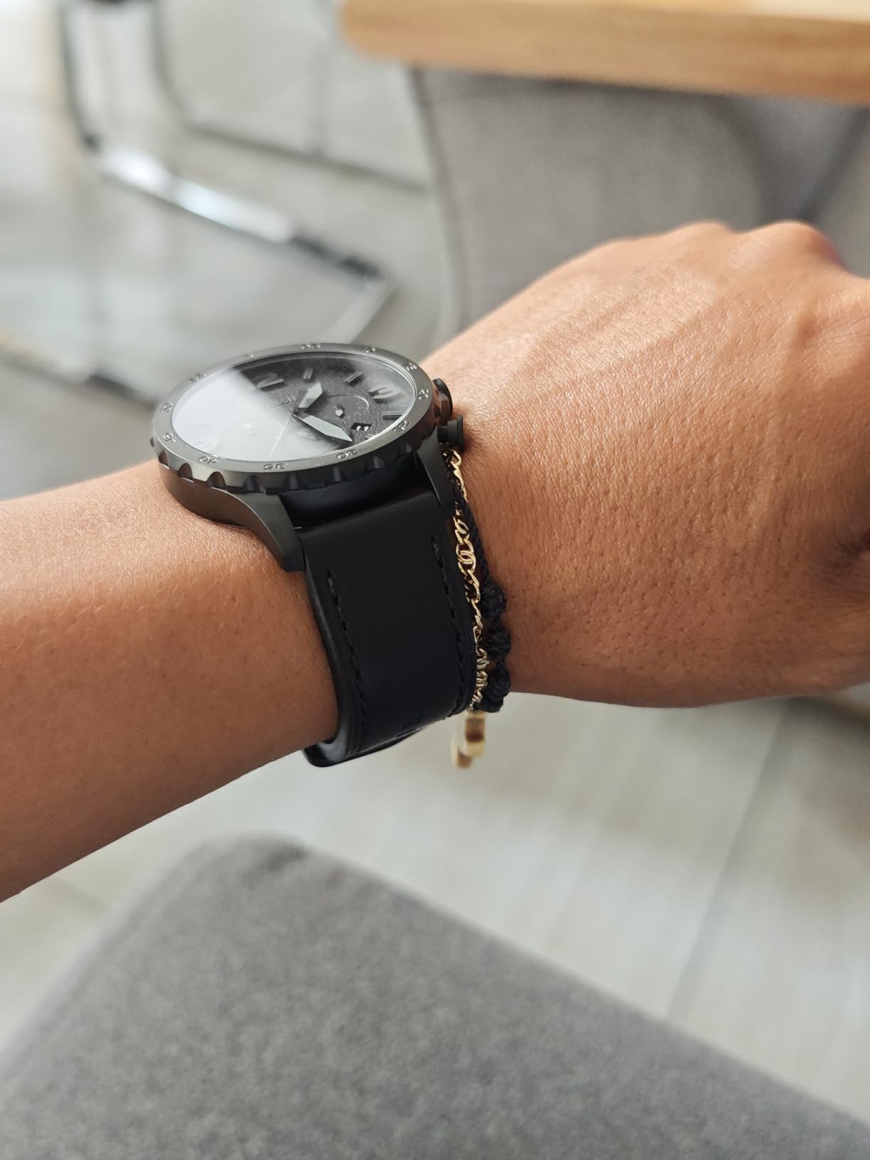 Fossil Men's Nate Quartz Chronograph Watch for Men customer photo 2
