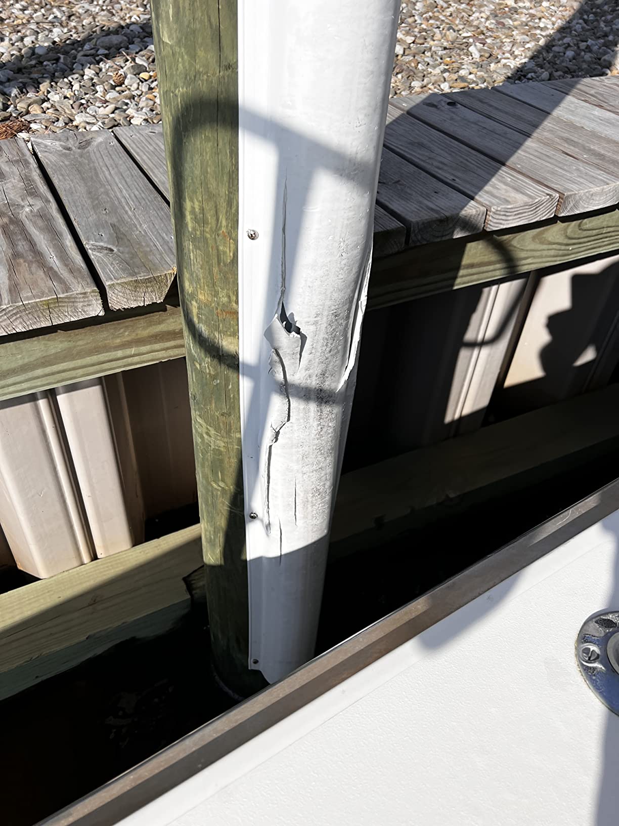 Dock Edge + Inc. PVC Piling Bumper (White, 6-Feet) customer photo 1