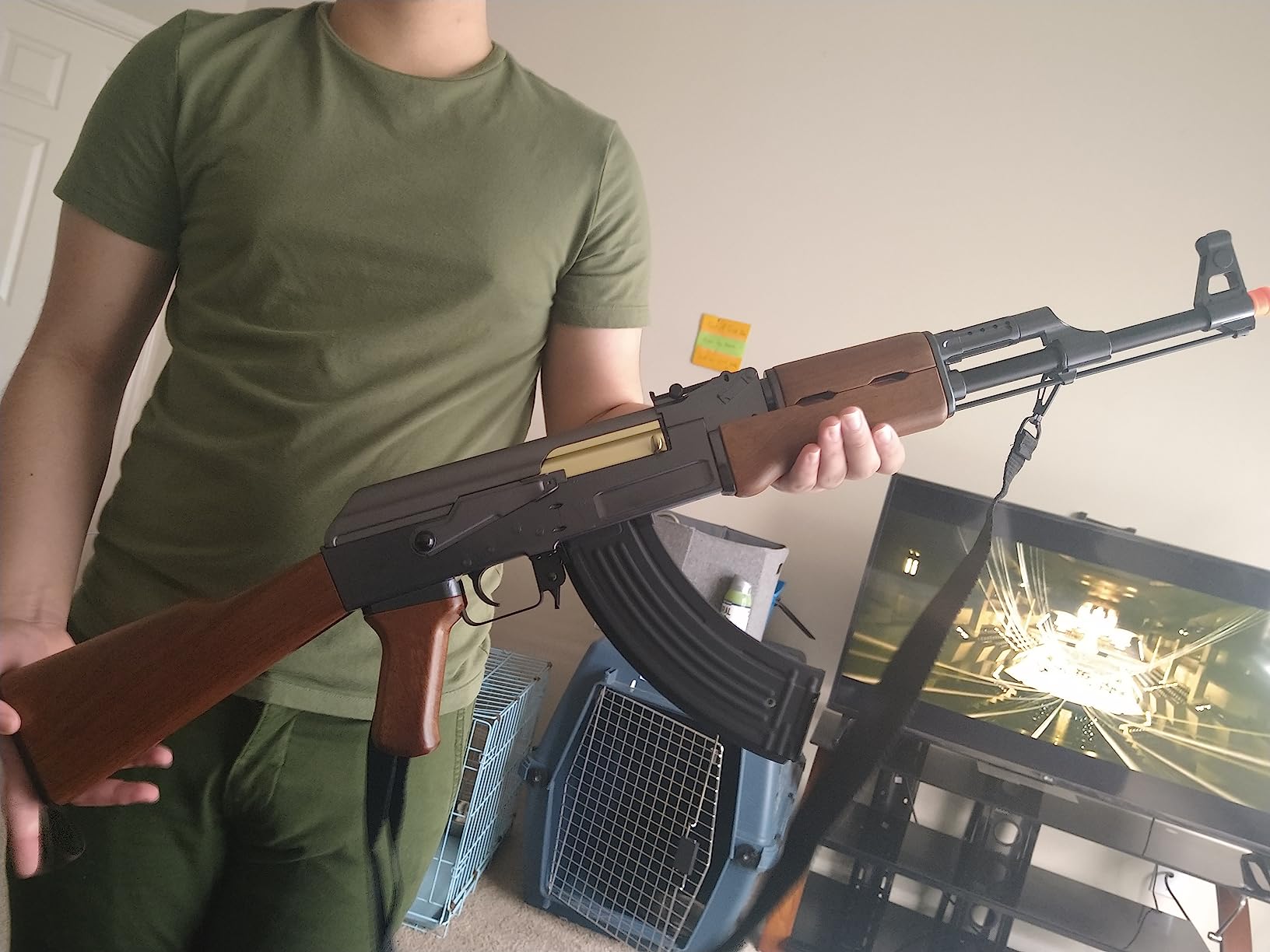 double eagle full auto electric metal aeg ak-47 rifle fps-350 airsoft gun(Airsoft Gun) customer photo 1