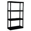Gracious Living 4 Shelf Fixed Height Ventilated Medium Duty Storage Unit 14 x 32 x 54.5