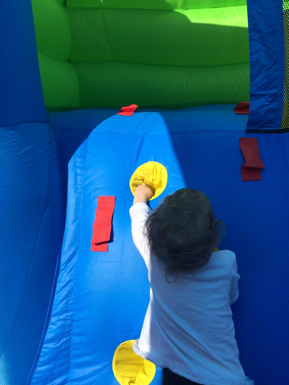 Bounceland Royal Palace Inflatable Bounce House, with Long Slide, Large Bouncing Area, Basketball Hoop and Sun Roof, 13 ft x 12 ft x 9 ft H, UL Strong Certified Blower, Castle Kids Party Theme customer photo 2