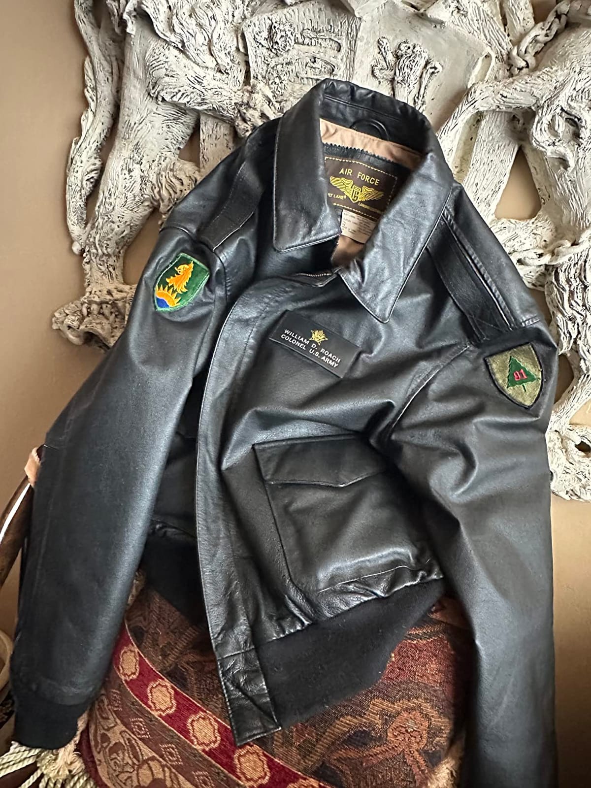 Landing Leathers Men's A-2 Air Force Genuine Leather Bomber Jacket customer photo 2