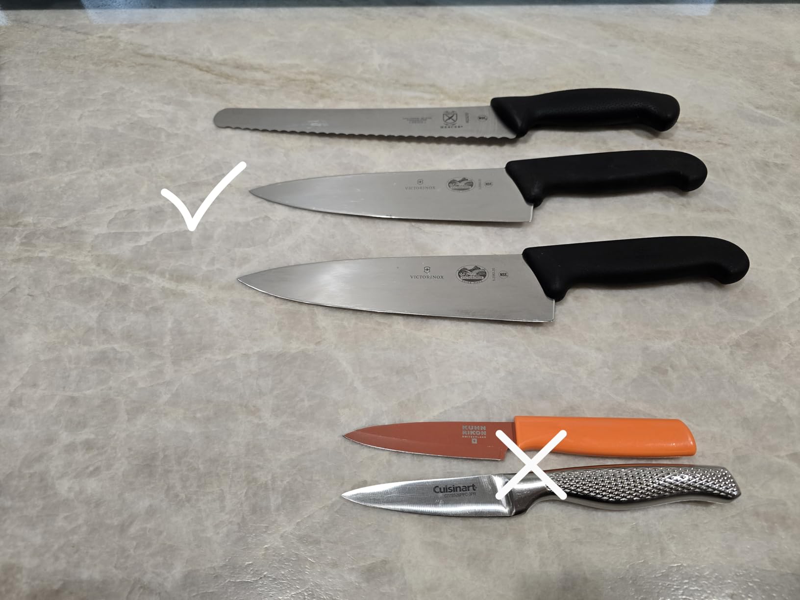 Victorinox Fibrox Pro 8 Inch Chef’s Knife, Dishwasher Safe, Black customer photo 1