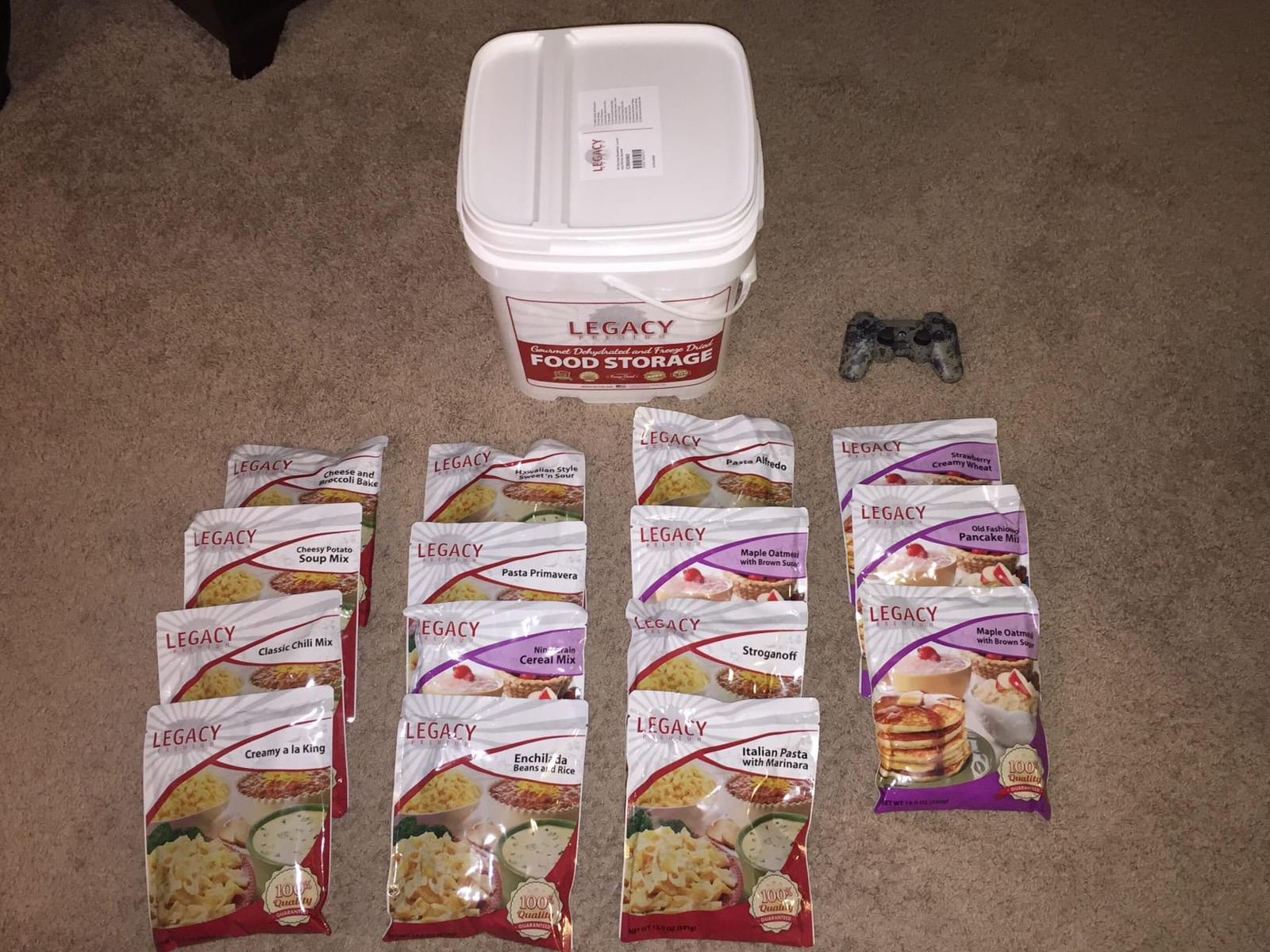 Legacy Food Storage 60 Serving Emergency Food Supply Bucket, 10 Entrees, 4 Breakfasts, 24,520 Total Calories, Shelf Stable Breakfast Lunch & Dinner, Freeze Dried Survival Meals for MRE Camping, Hiking, Prepping customer photo 2