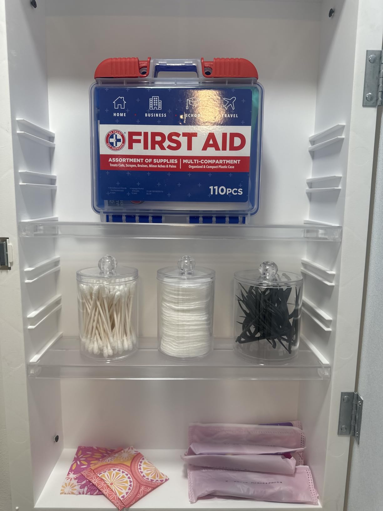 Be Smart Get Prepared 180 Pc First Aid Kit Home, Car, Office, Outdoor, FSA customer photo 1
