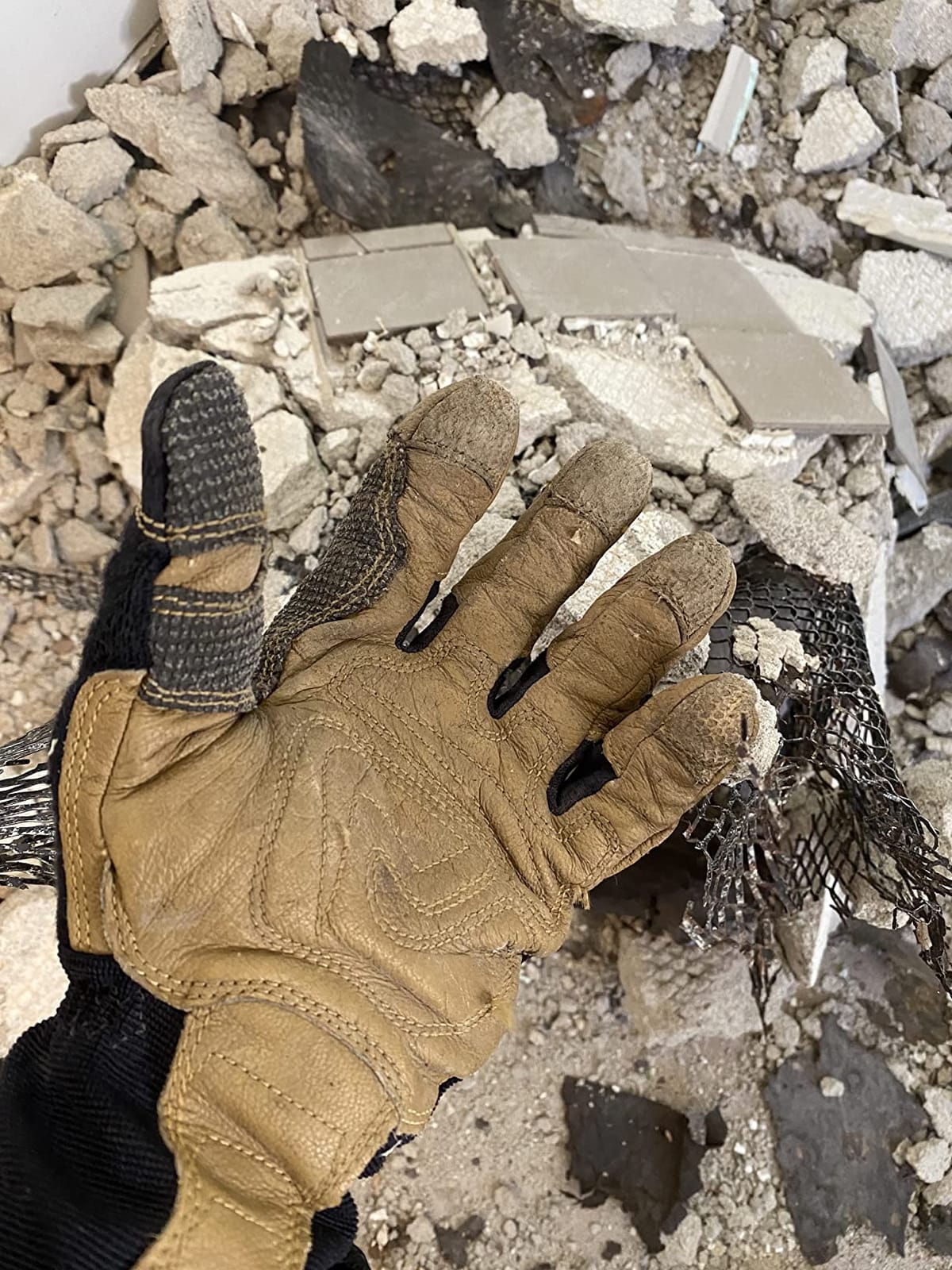 Ironclad Ranchworx Work Gloves RWG2, Premier Leather Work Glove, Performance Fit, Durable, Machine Washable, (1 Pair), RWG2-04-L,Brown/Black customer photo 2