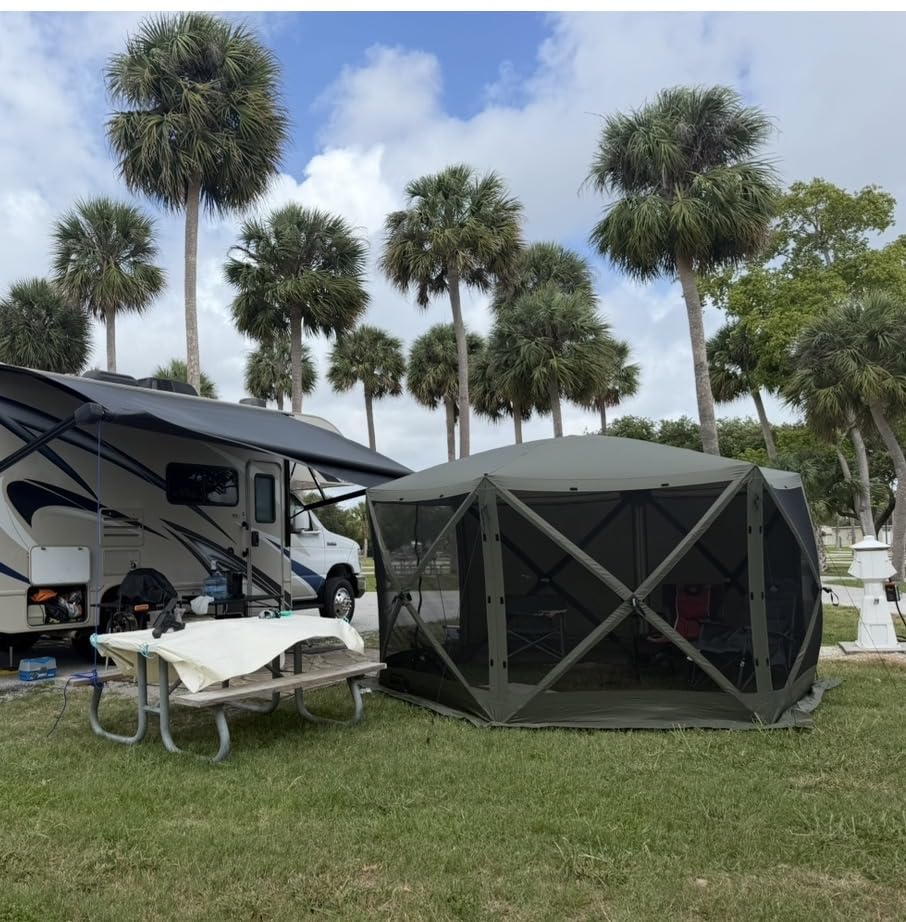 Clam Escape Screen Tent | 11.5 Ft Pop Up Gazebo - Green 6-Person Shelter customer photo 2