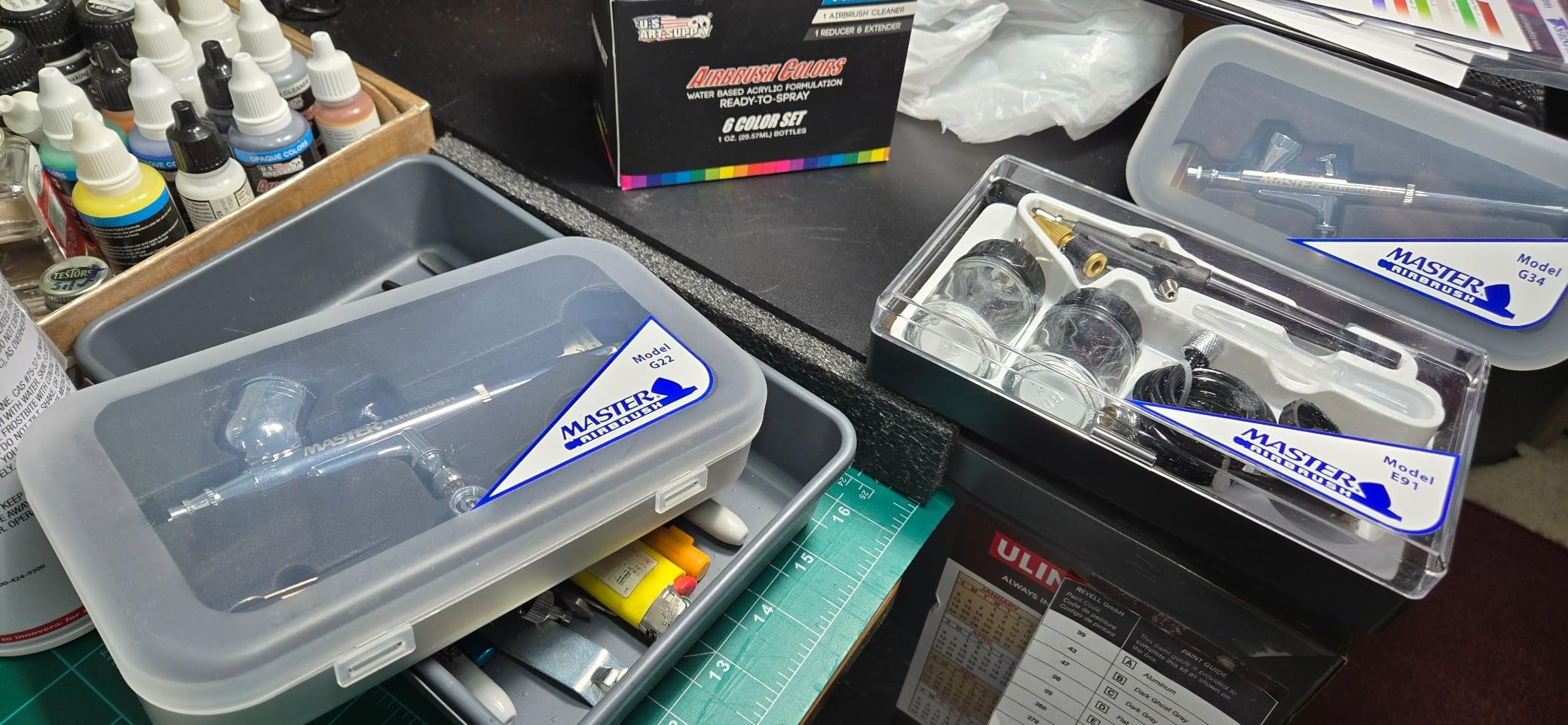Master Airbrush Cool Runner II Air Brush Kit with Air Compressor Dual Fan customer photo 2