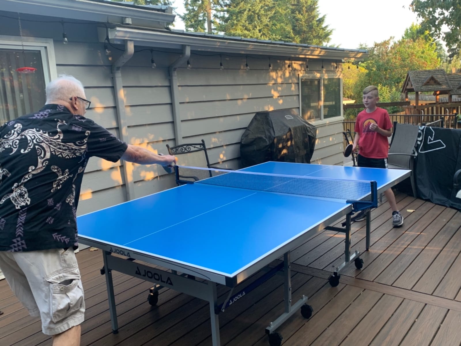JOOLA NOVA Outdoor Ping Pong Table with Waterproof Table Tennis Net Set - Quick Assembly - All Weather Aluminum Composite Surface - Tournament Quality - Indoor & Outdoor Compatible customer photo 1