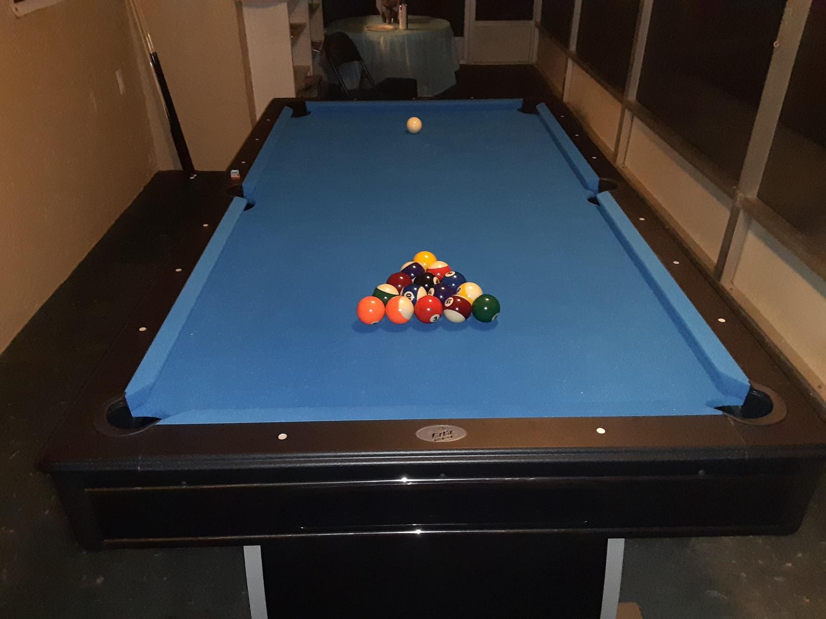 Fat Cat Tucson 7 Foot Pool Table with Automatic Ball Return, Billiard Table with Arcade Style Black Finish, 818 Bumpers, Includes Cues and Balls customer photo 2