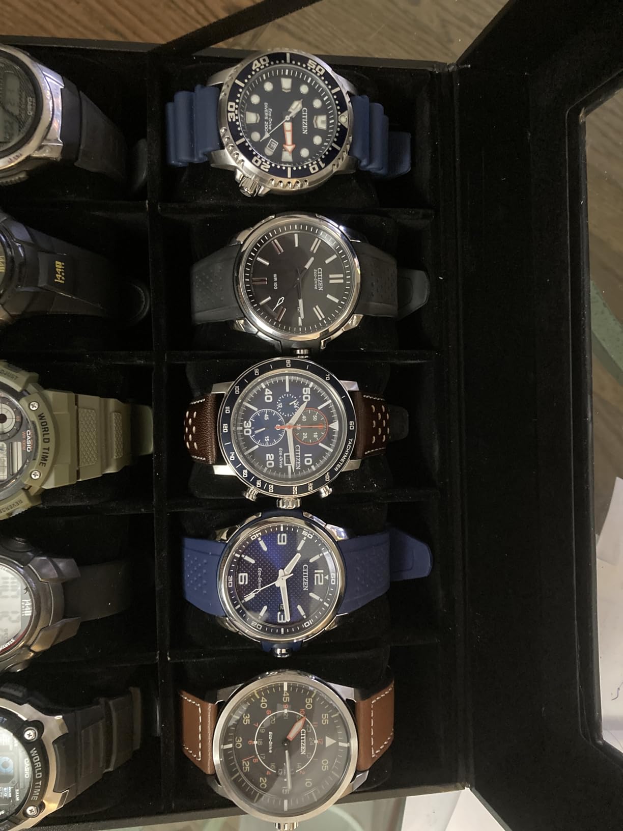 Citizen Men’s Eco-Drive 3-Hand Date Avion Watch with Leather Strap (Style: AW1361:10H) customer photo 2