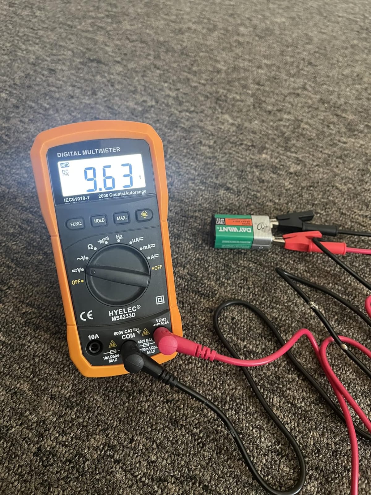 Crenova MS8233D Multimeter TRMS 6000 Counts Auto-Ranging Live Wire NCV customer photo 1