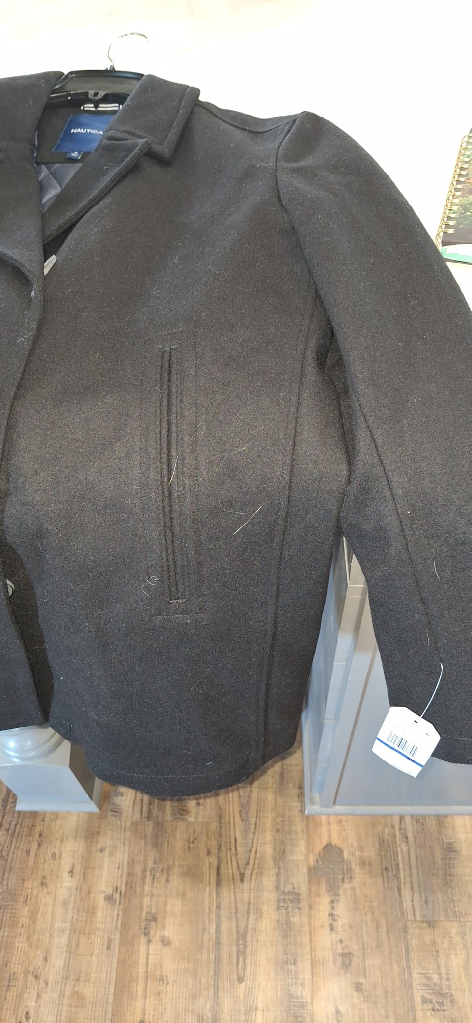 Nautica Men's Wool Blend Peacoat customer photo 1