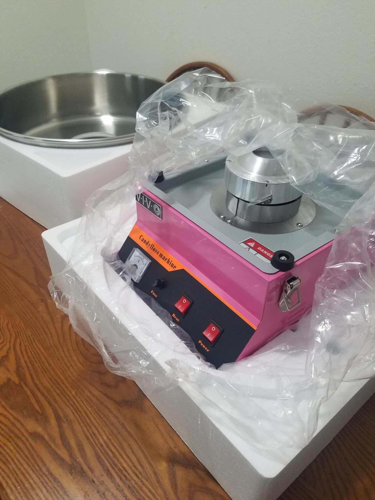VIVO Pink 1030W Electric Cotton Candy Machine, CANDY-V001 customer photo 1