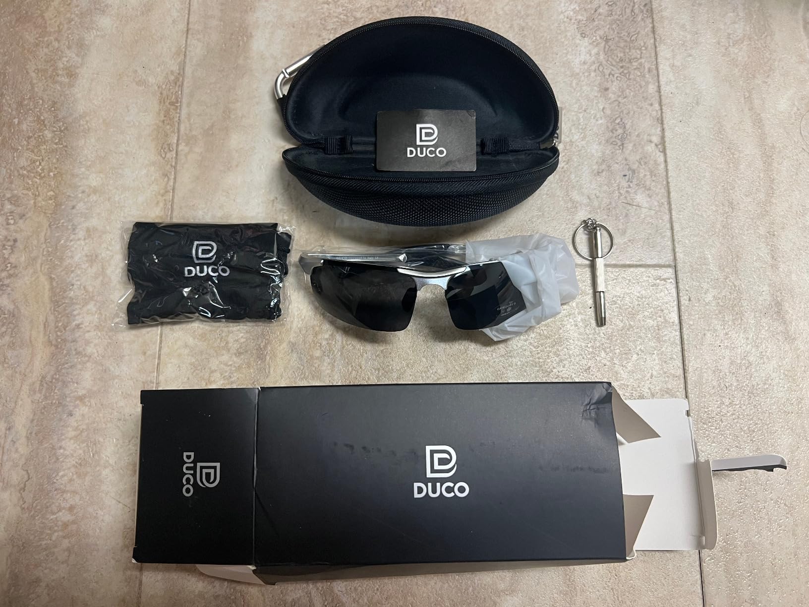 DUCO Mens Sports Polarized Sunglasses UV Protection Sunglasses for Men 8177 customer photo 1
