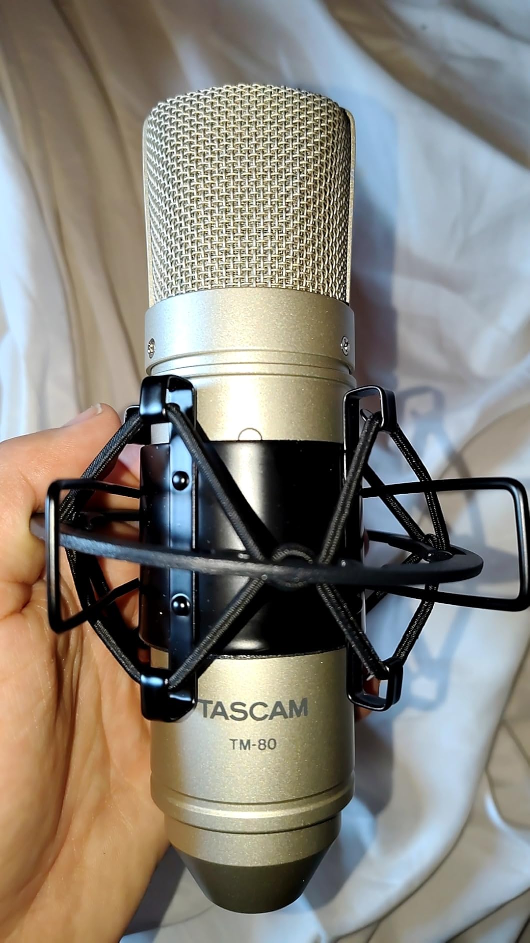 Tascam TM-80 Large Diaphagm Condenser Microphone,Silver customer photo 1