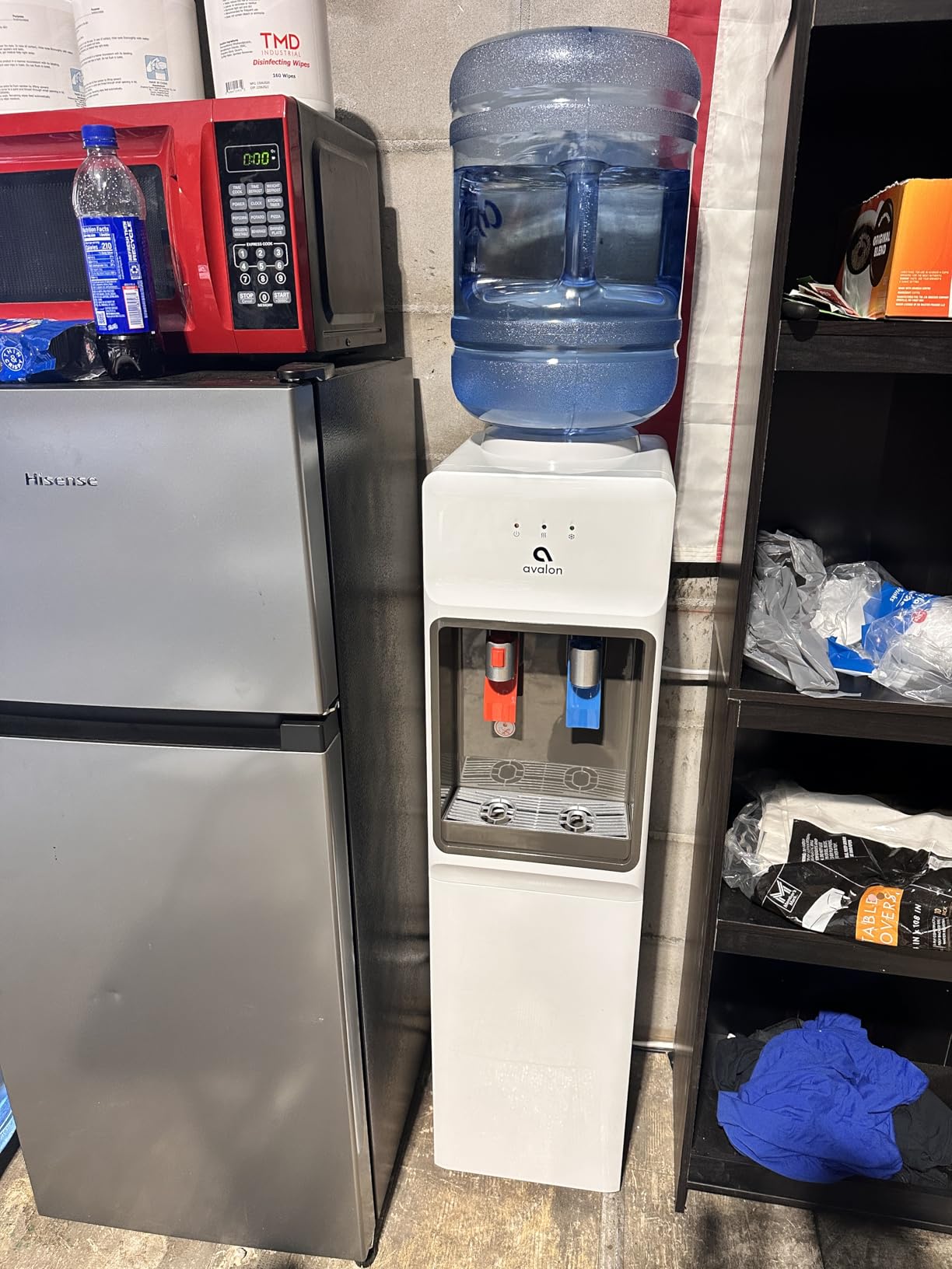 Avalon Top Loading Water Cooler Dispenser - Hot & Cold Water, Child Safety Lock, Innovative Slim Design, Holds 3 or 5 Gallon Bottles - UL Listed customer photo 2