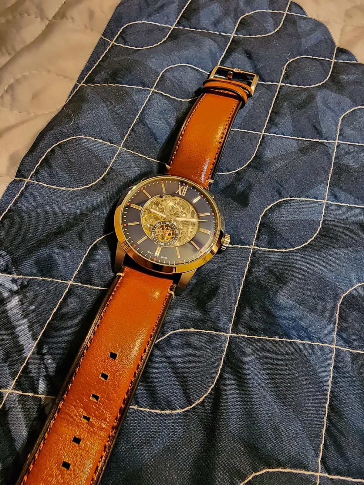 Fossil Men's Watch, Townsman Automatic Stainless Steel Watch for Men customer photo 2