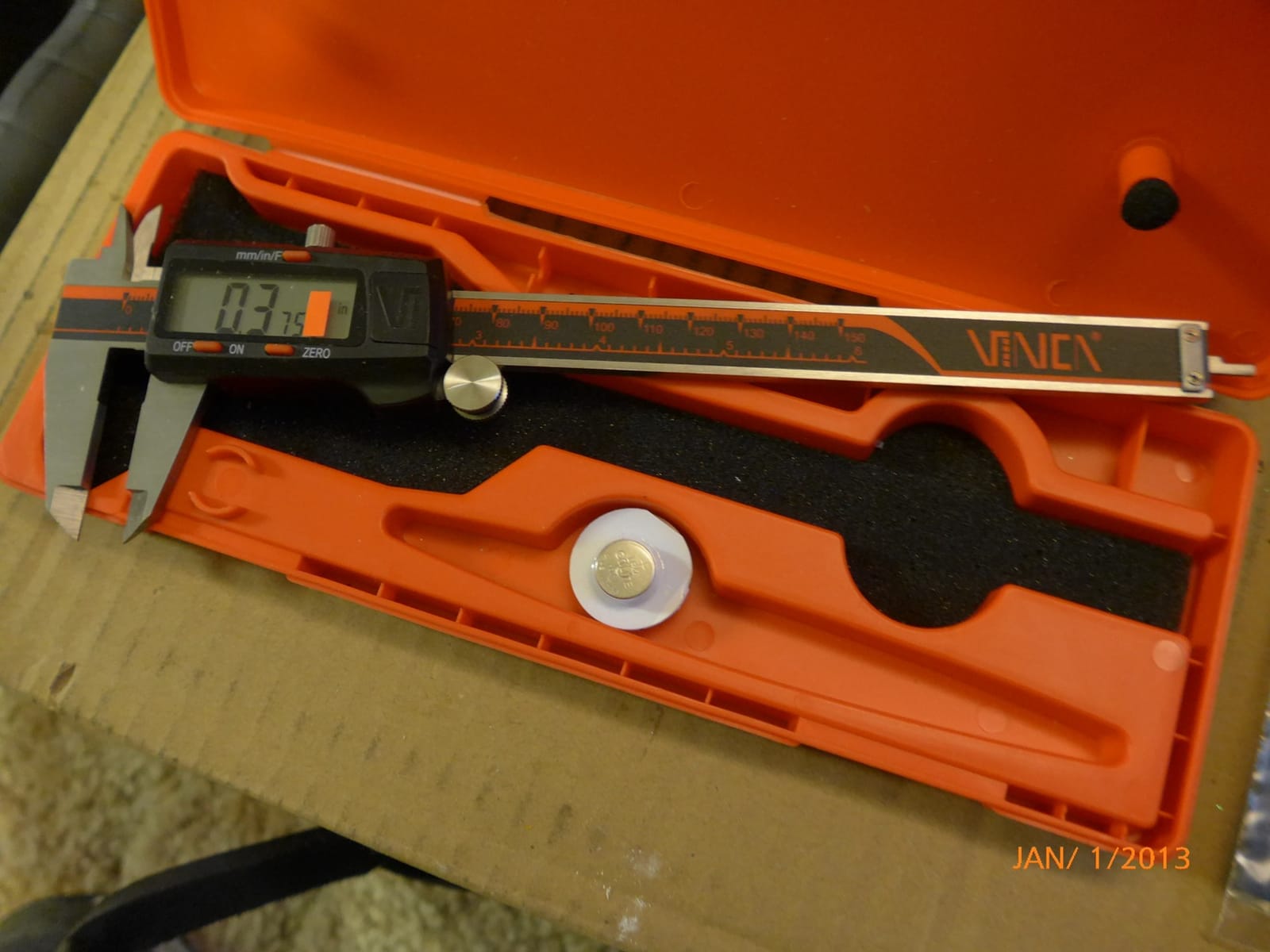 VINCA IP54 Grade Digital Caliper, DCLA-0605 6 Inch/150mm, Inch/Millimeter/Fraction Conversion, Stainless Steel, Large LCD Screen customer photo 1