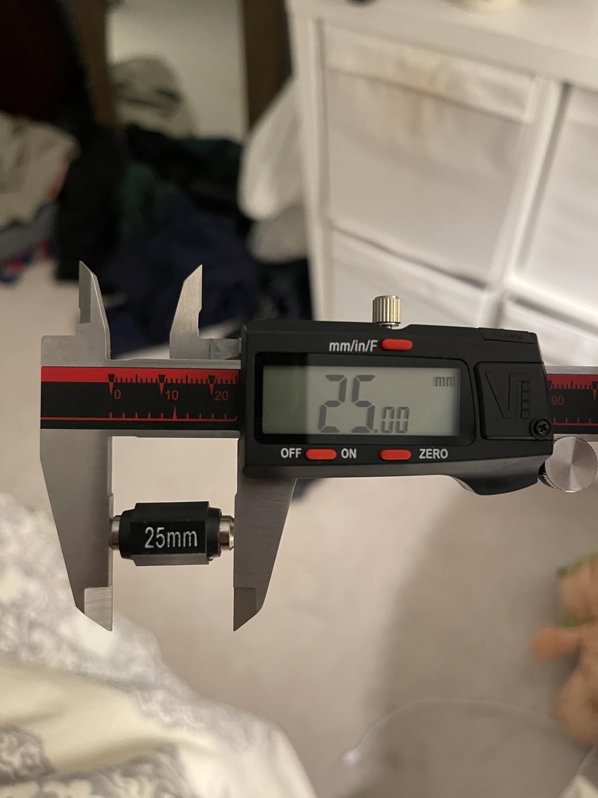 VINCA IP54 Grade Digital Caliper, DCLA-0605 6 Inch/150mm, Inch/Millimeter/Fraction Conversion, Stainless Steel, Large LCD Screen customer photo 2