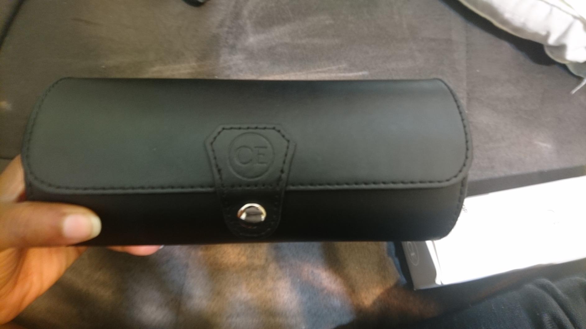 CASE ELEGANCE 3-Watch Travel Case Roll Organizer - Black customer photo 2