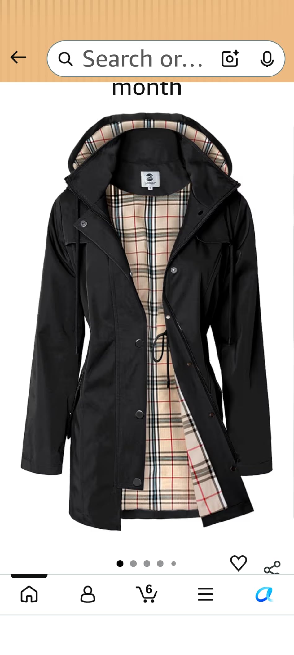 SaphiRose Women's Long Hooded Rain Jacket Outdoor Raincoat Windbreaker customer photo 2