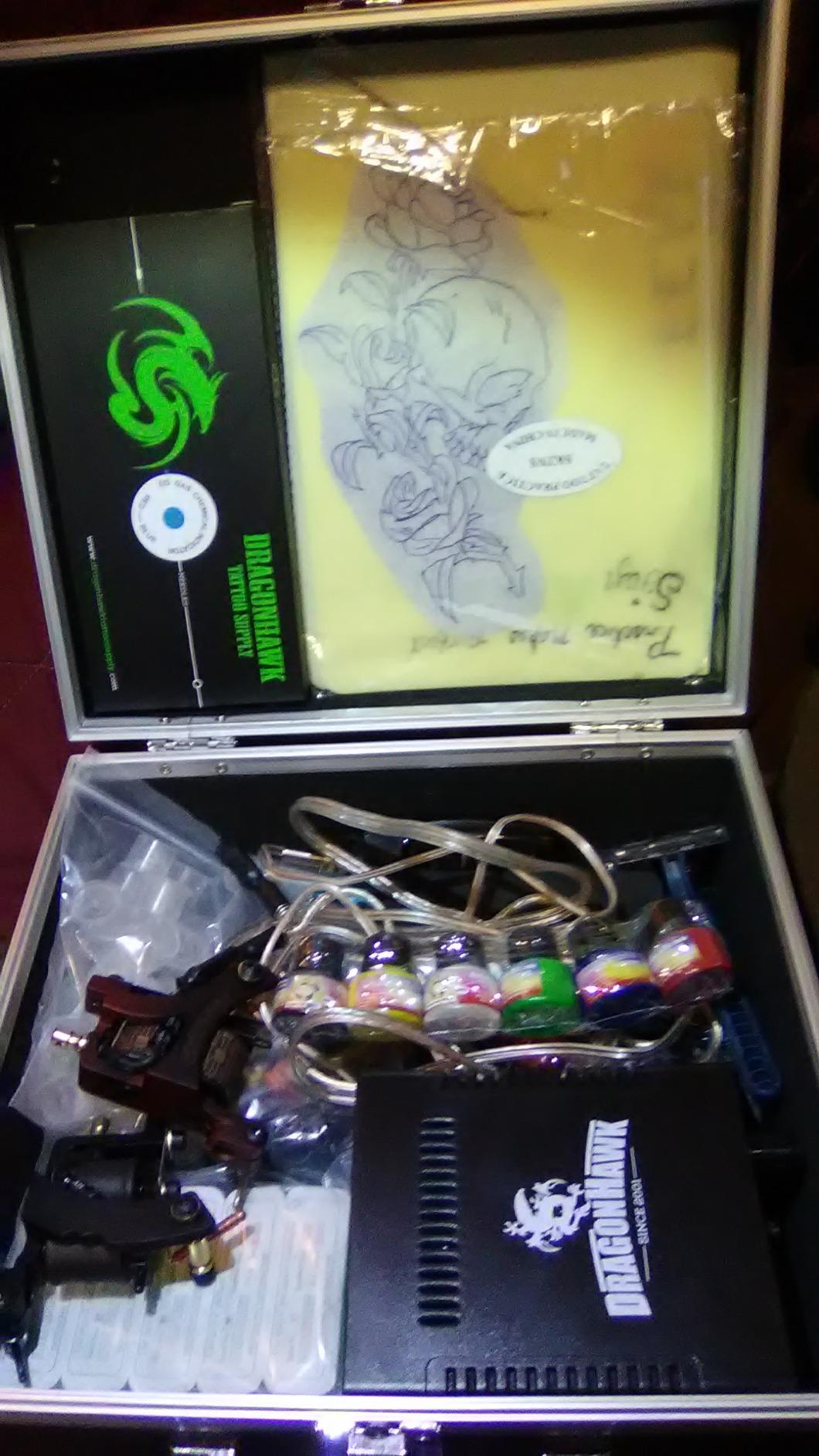 Dragonhawk Complete Tattoo Kit for Beginners 2 Pro Tattoo Machine Tattoo Power Supply Kit Tattoo Inks 20 Tattoo Needles Tips Tattoo Supplies customer photo 2