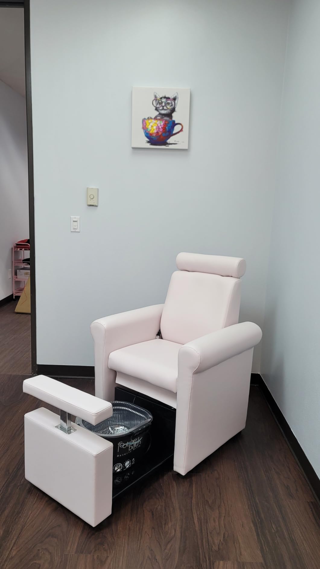 Buy-Rite Mona Lisa Plumb-Free Pedicure Chair Black Retractable Base customer photo 1