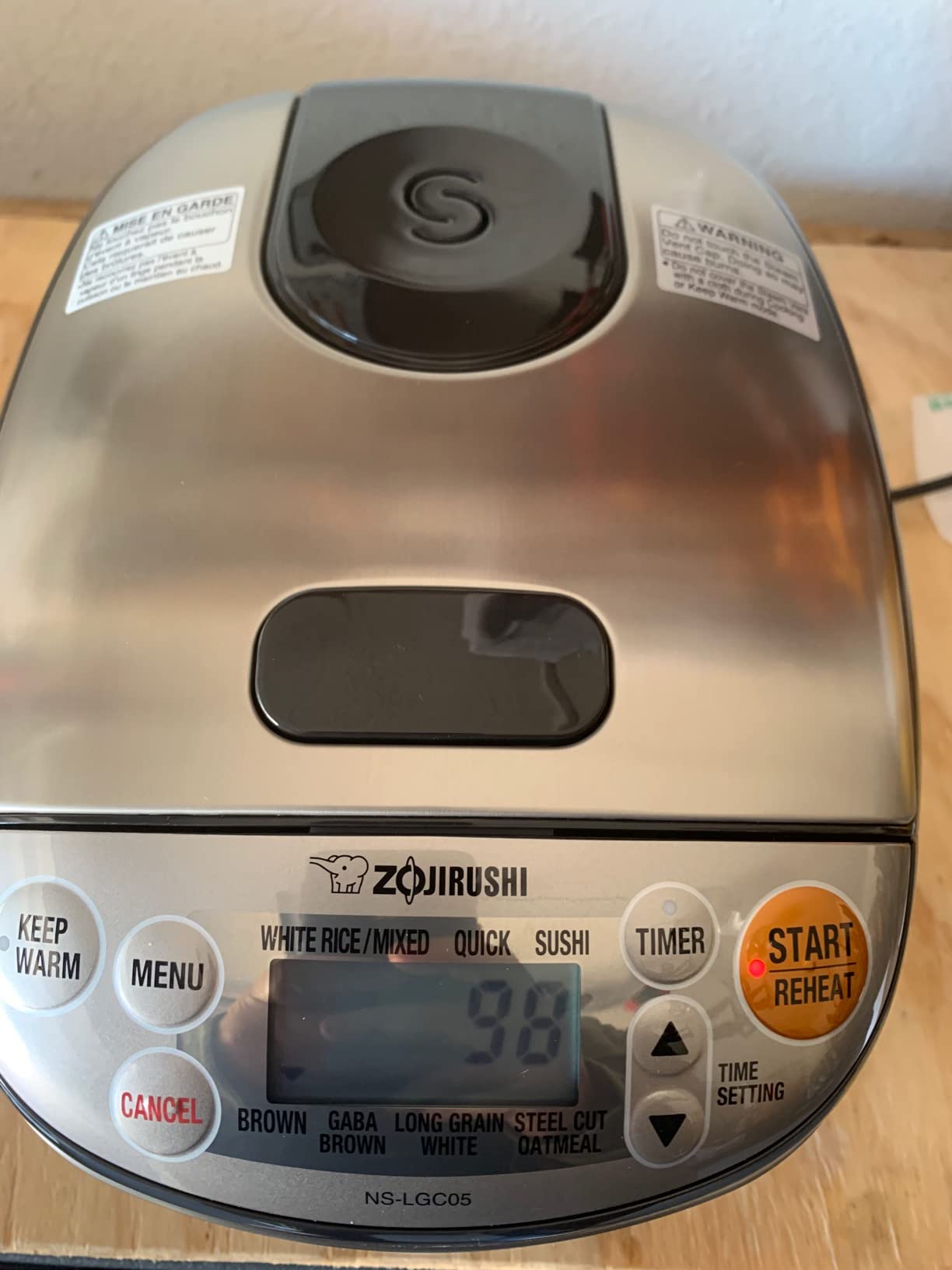 Zojirushi Micom 3-Cup Compact Size, Multiple Settings, Stainless Steel Made, Built-In Retractable Power Cord and Easy to Transport Rice Cooker and Warmer customer photo 1