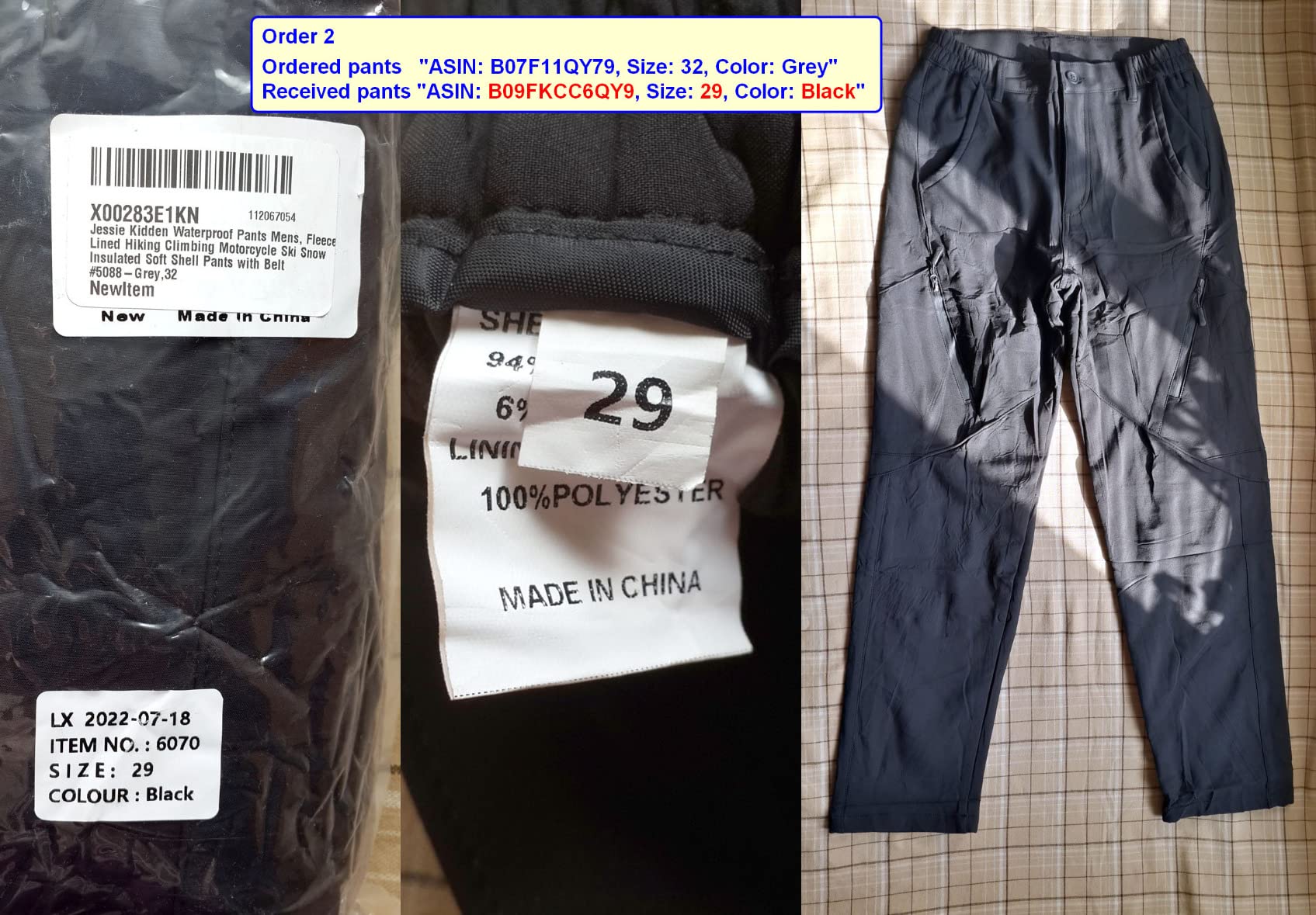 Jessie Kidden Mens Waterproof Hiking Pants Outdoor Snow Ski Fishing Fleece Lined Insulated Winter Pants customer photo 1