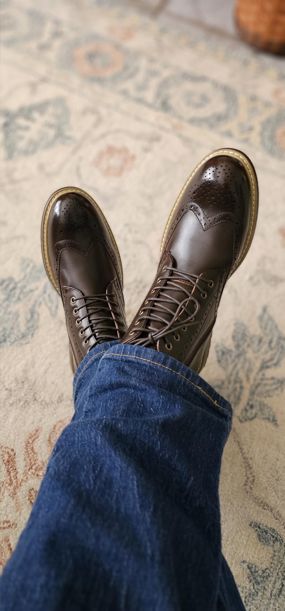Bruno Marc Men's Dress Derby Boots customer photo 1