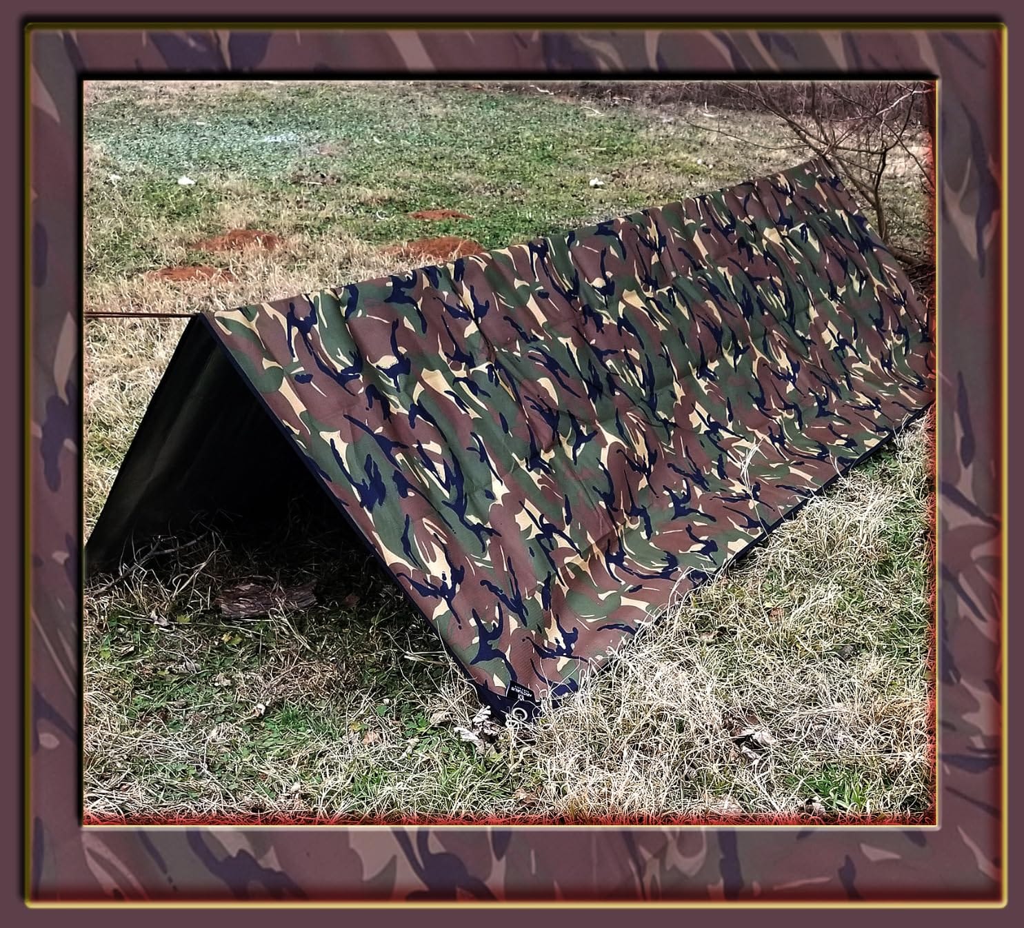 Arcturus Insulated Tarp, Reusable Heavy Duty Thermal Survival Blanket – 60x82in, Reflects 90% Body Heat, Waterproof, Windproof, 3-Layer Design, Reinforced Grommets, Olive Green customer photo 2