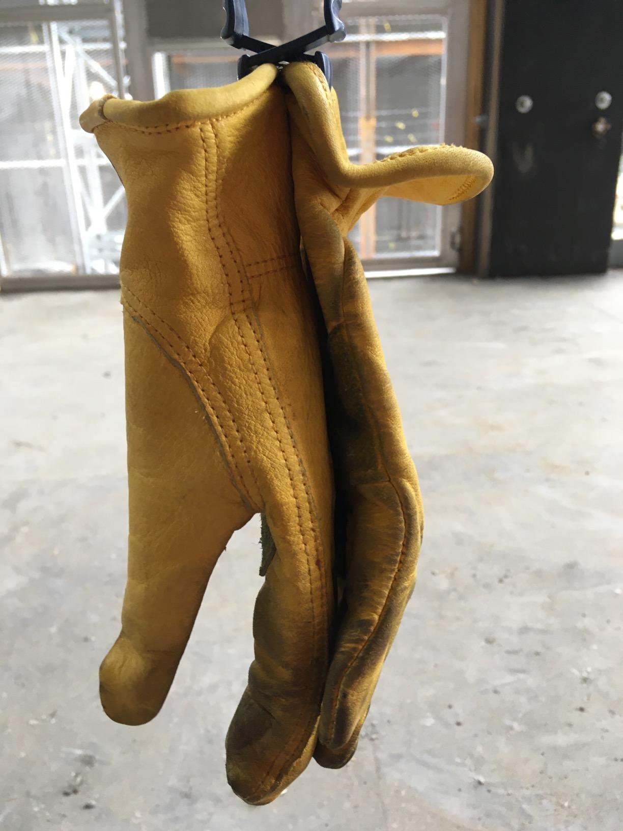 OZERO Leather work gloves for men,cowhide gardening gifts garden yard customer photo 2