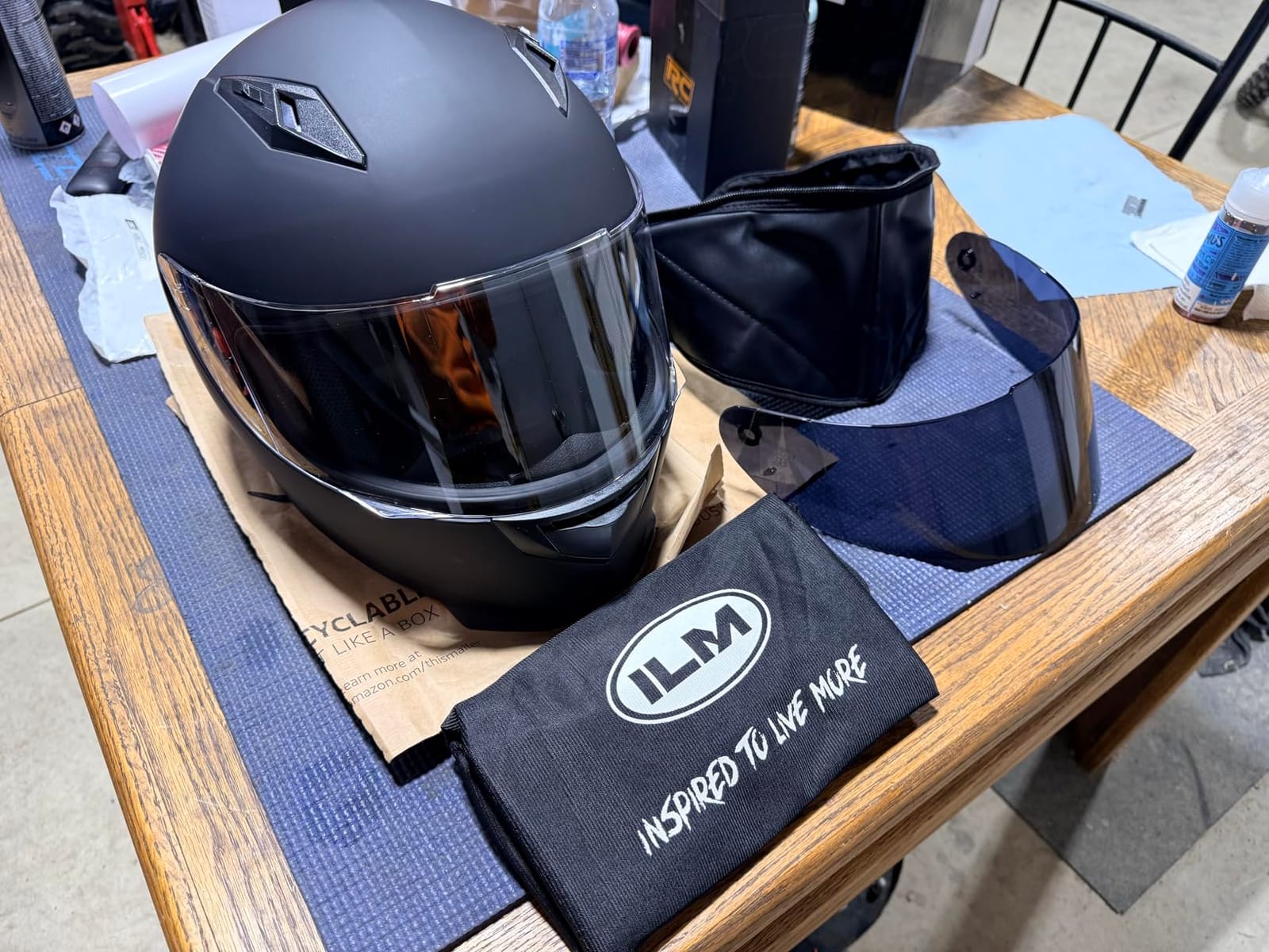 ILM Full Face Motorcycle Helmets for Adult Men and Women DOT Model ILM-313 customer photo 1