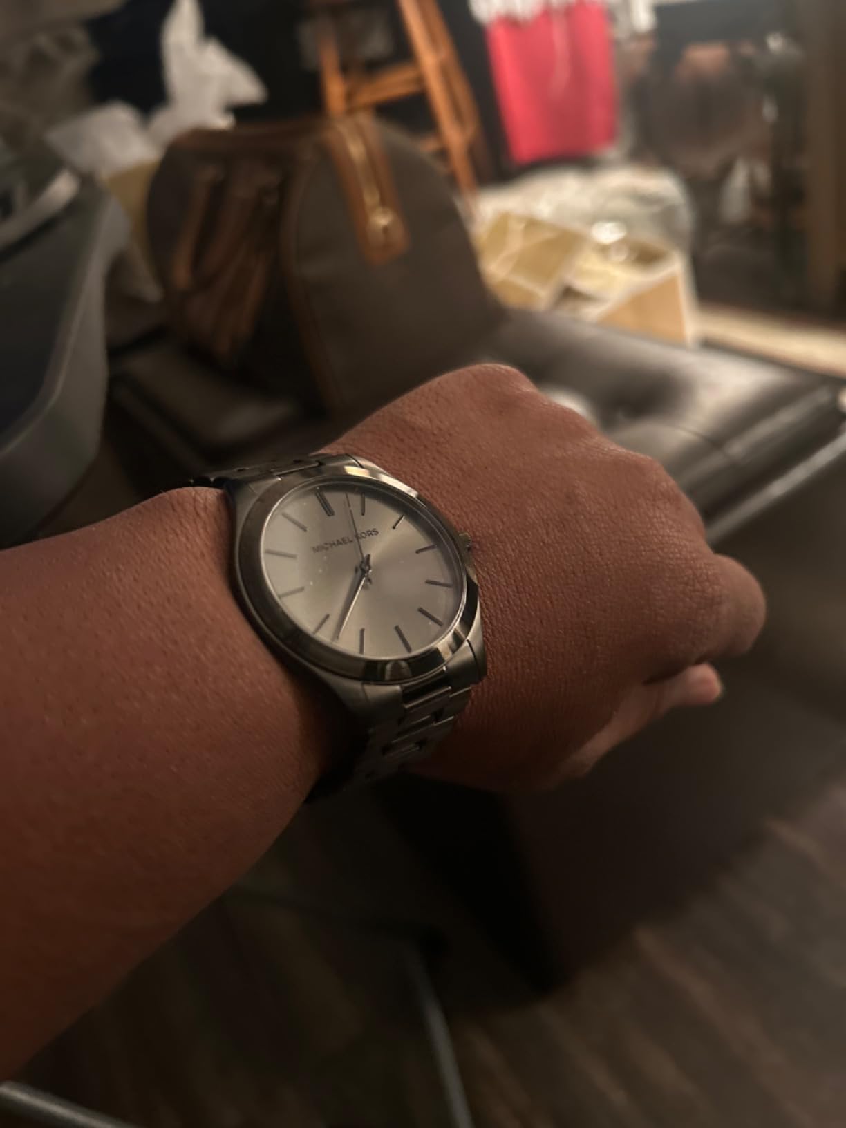 Michael Kors Oversized Slim Runway Men's Watch, Stainless Steel Watch for Men customer photo 1
