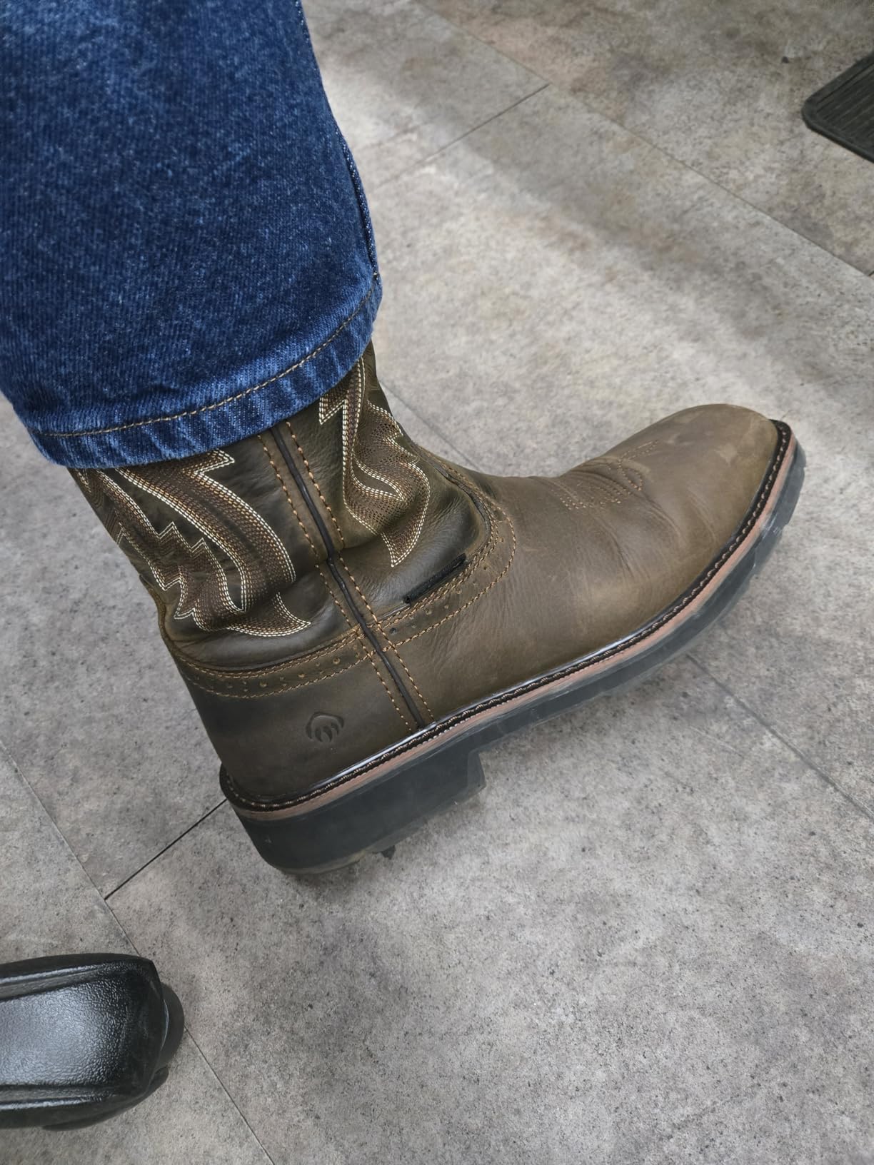 Wolverine Men's Wolverine Men’s Rancher Steel Toe 10in Work Boot customer photo 2