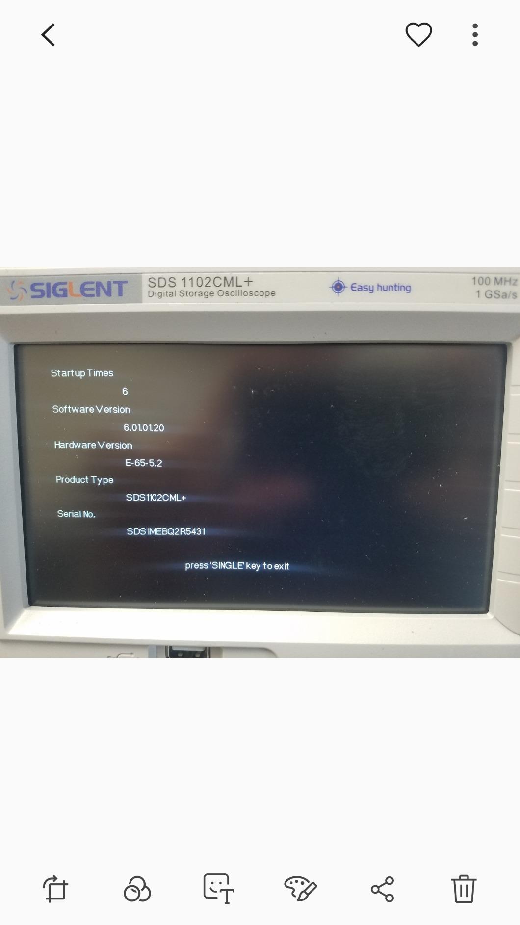 Siglent Technologies SDS1102CML+ Digital Storage Oscilloscope, 100 MHz customer photo 2