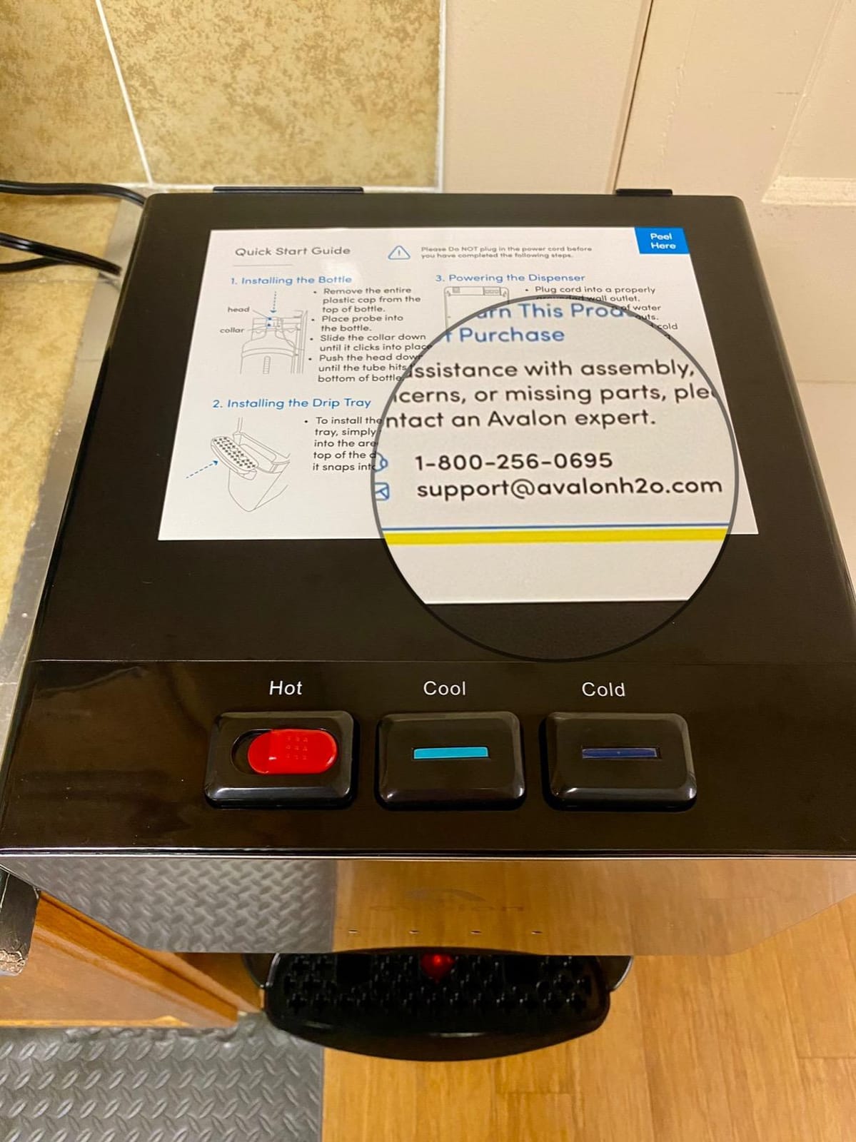 Avalon Self Cleaning Bottom Loading Water Cooler Water Dispenser customer photo 1