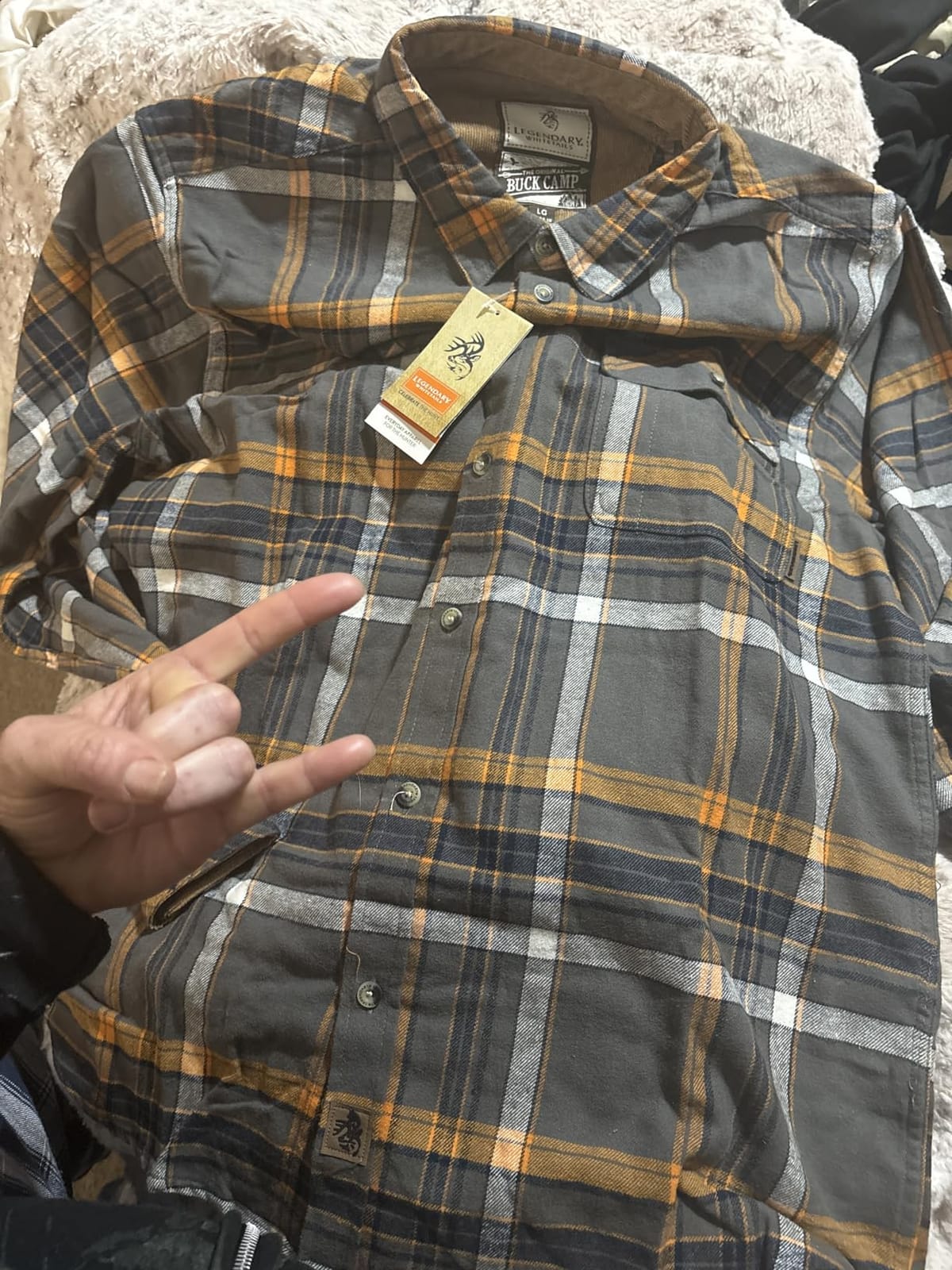 Legendary Whitetails Mens Flannel Long Sleeve Button Down 100% Cotton Shirt customer photo 2