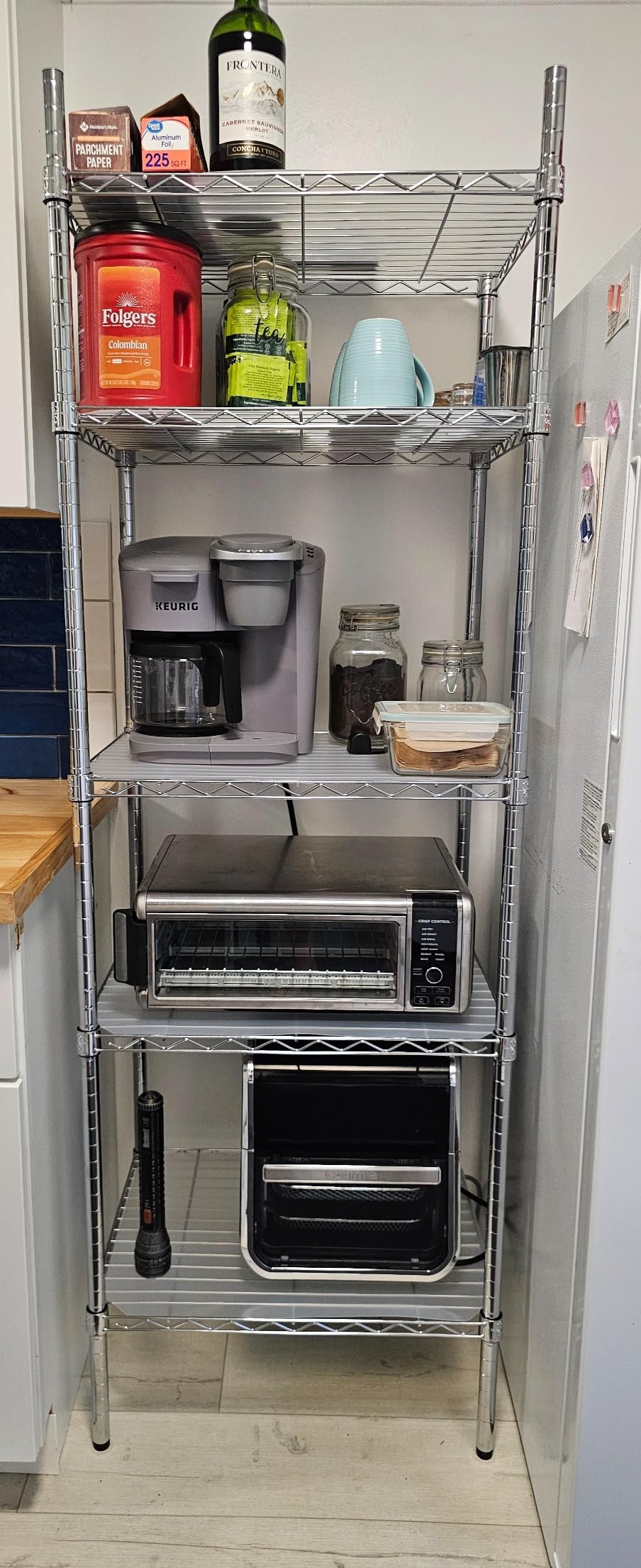 5-Tier Deep Shelf, 250 lb/Shelf, NSF, Chrome, 24x18x72 in customer photo 1