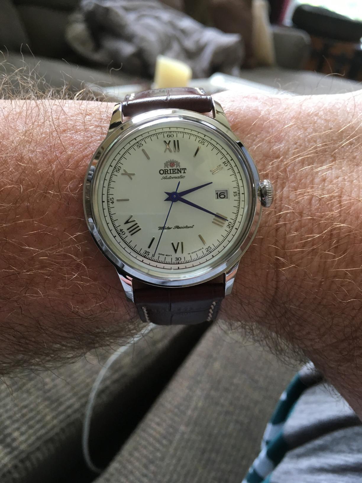Orient Bambino Version 2 | Automatic/Hand-Winding Wrist Watch | 40.5 mm Case | Classic Watch customer photo 2