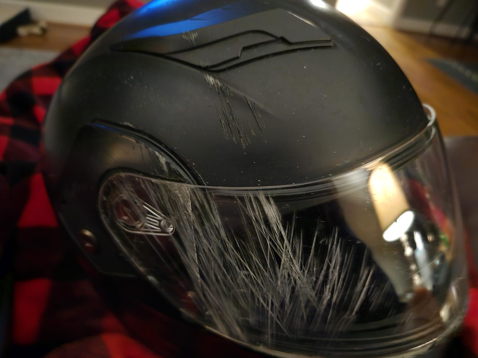 1Storm Motorcycle Modular Full Face Helmet Bike Flip up Dual Visor Sun Shield: HB89 Matt Black customer photo 2