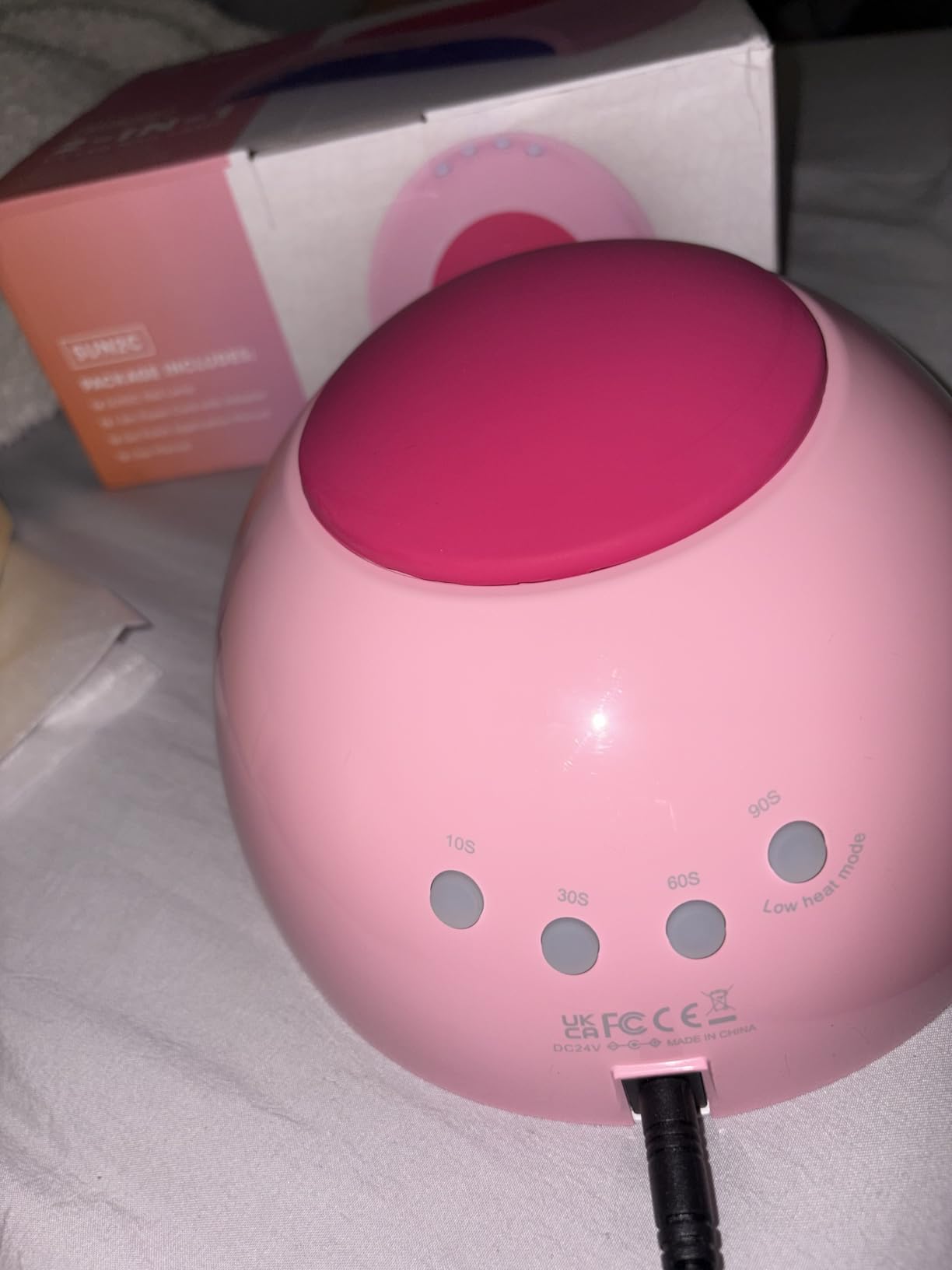 SUNUV UV Light for Gel Nail, Professional UV LED Nail Lamp SUN2C Rose customer photo 2